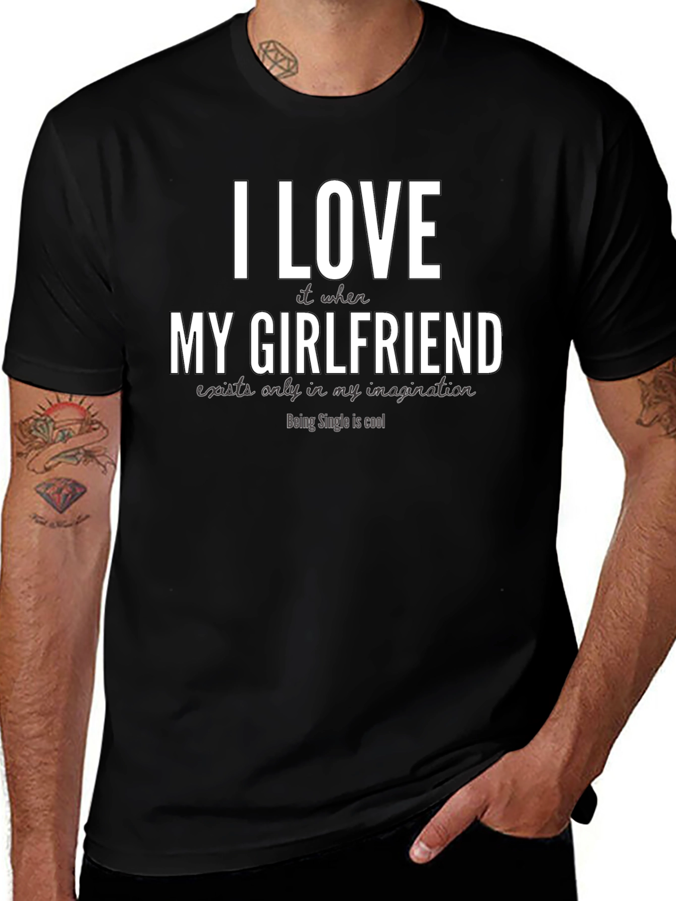 Funny Single Life T-Shirt - I Love My Girlfriend