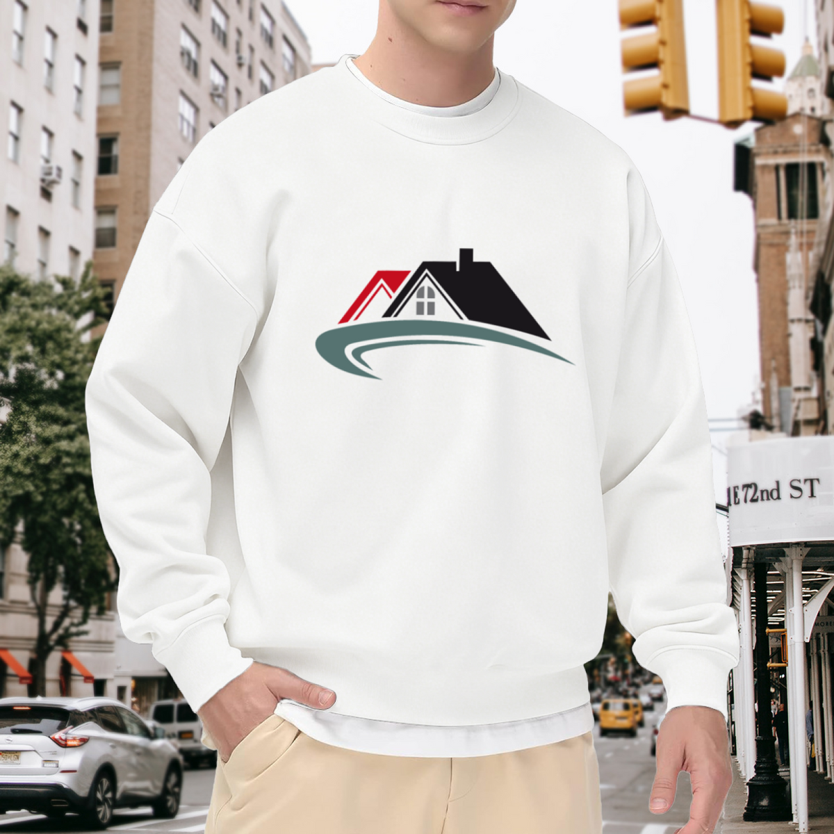 Geometric Pattern Design - Crewneck Sweatshirt | Geometric, Modern, Abstract Gift