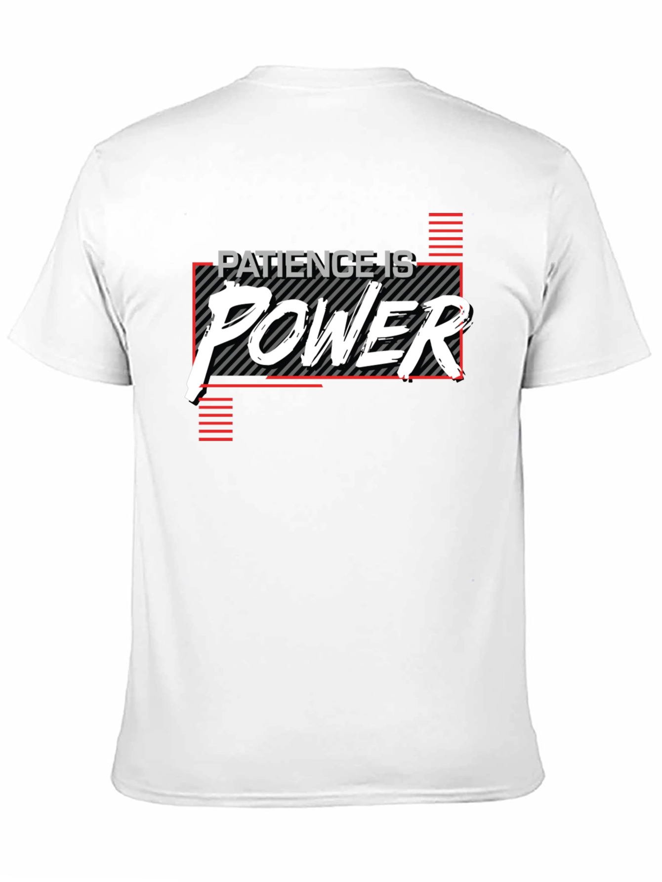 Patience is Power Graphic T-Shirt - Black