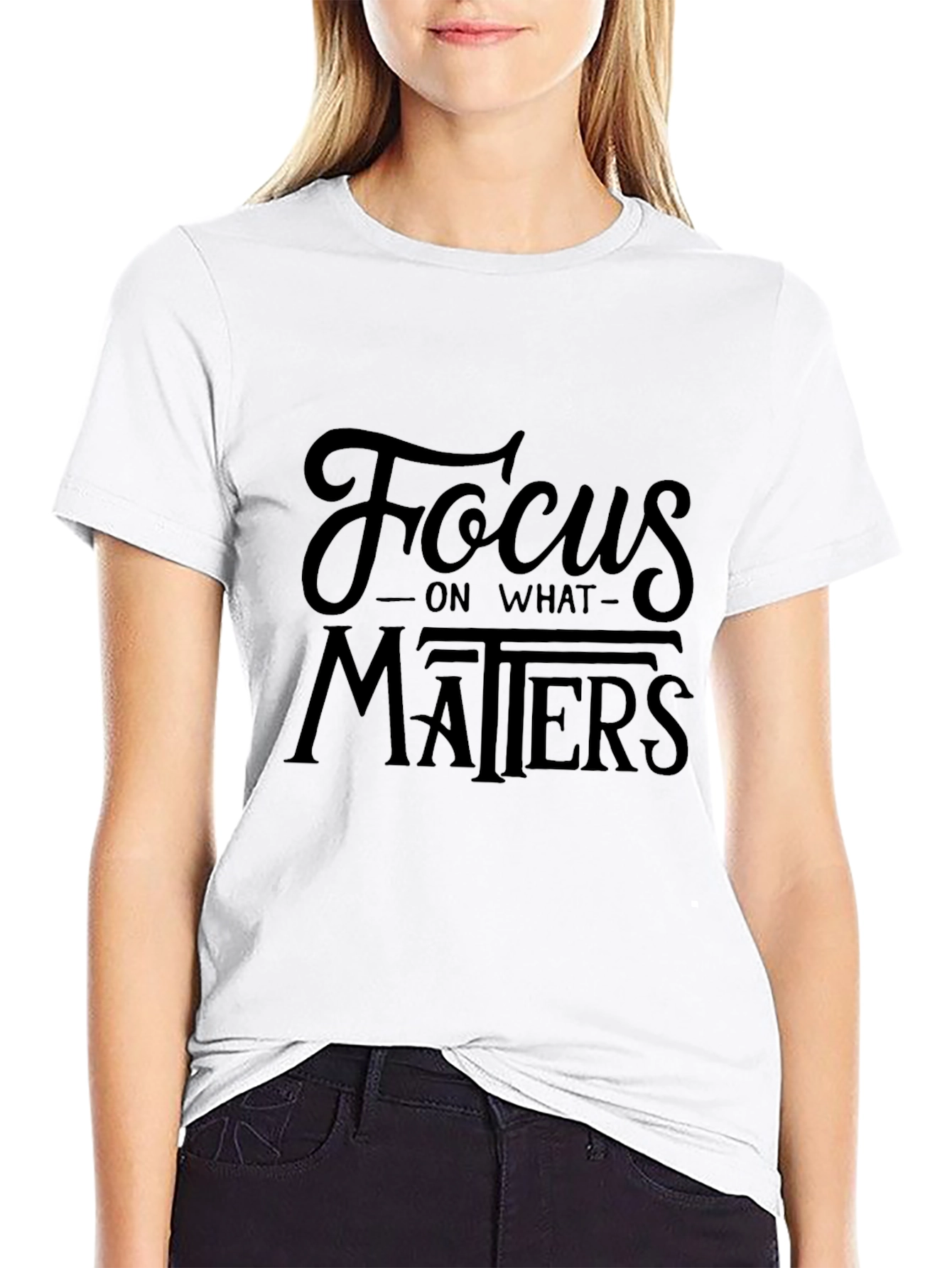 Focus on What Matters Black T-Shirt