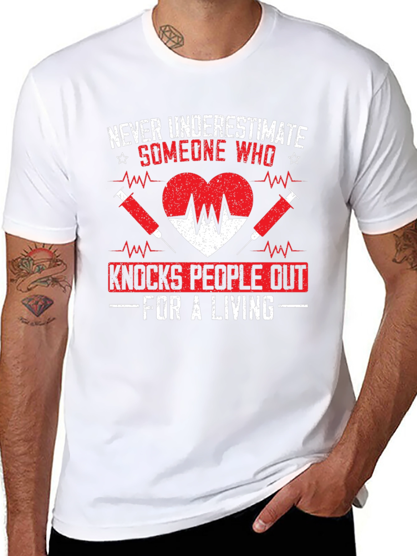 Never Underestimate Someone Who Knocks People Out T-Shirt
