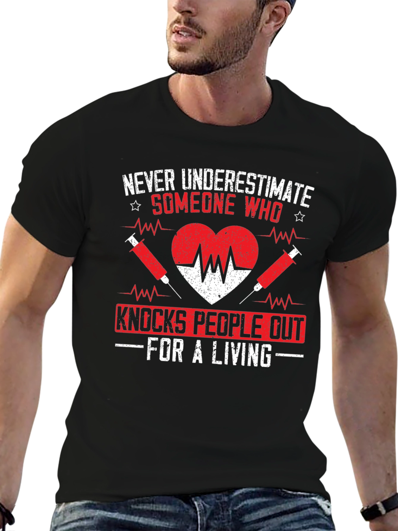 Never Underestimate Someone Who Knocks People Out T-Shirt