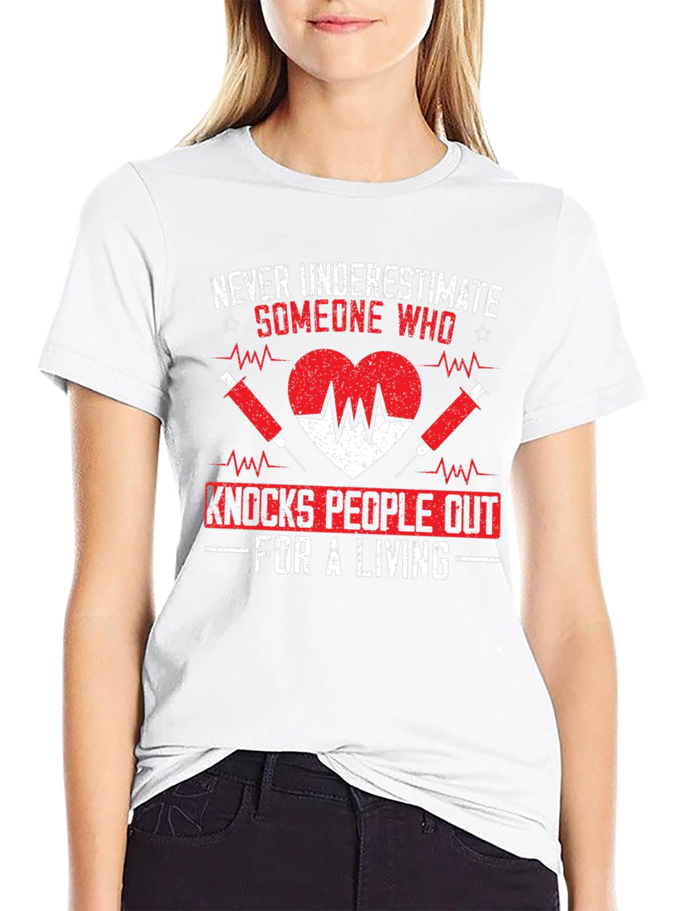 Never Underestimate Someone Who Knocks People Out T-Shirt