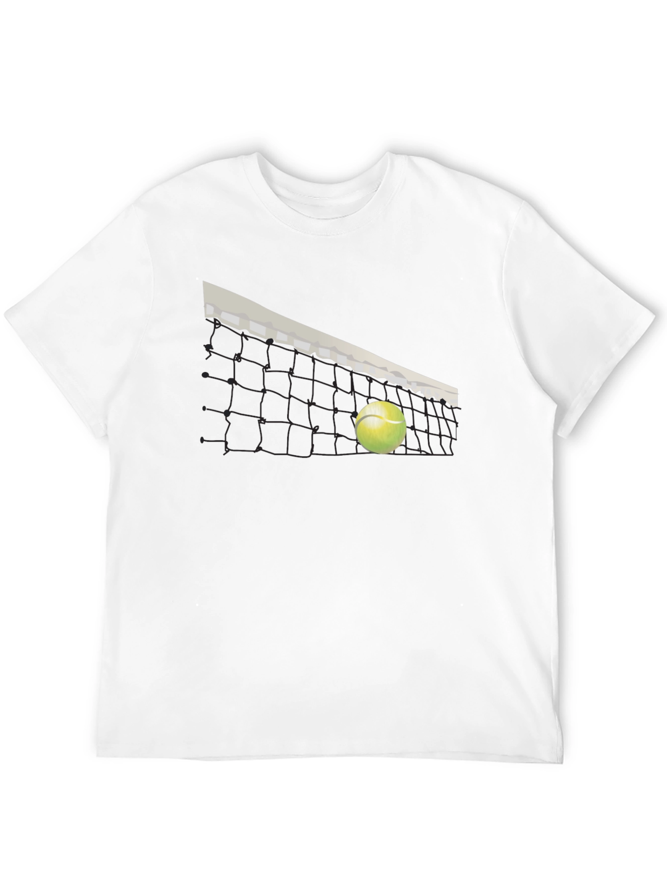 Tennis Net Graphic T-Shirt - Stylish Sportswear