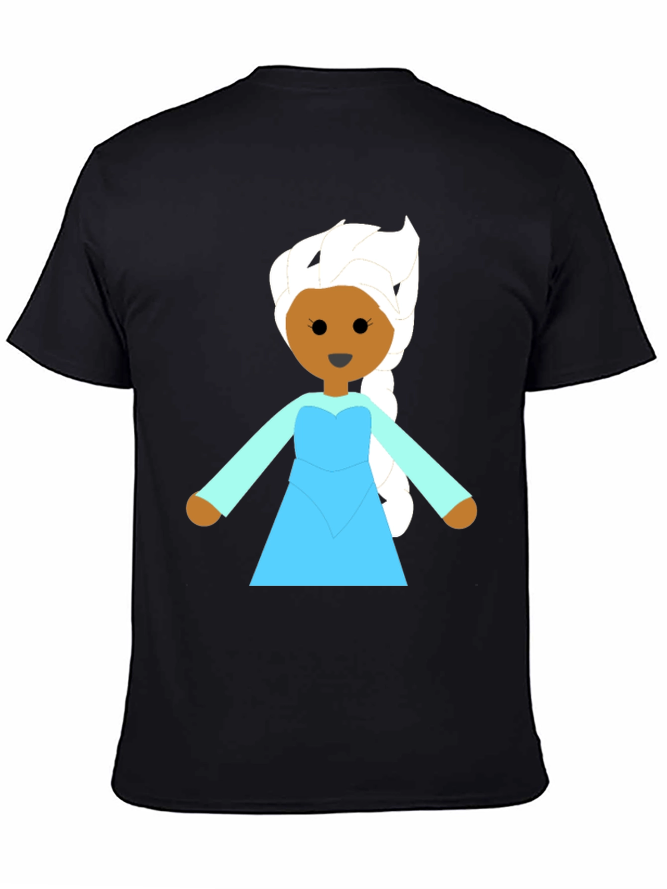 Elsa Graphic T-Shirt - Black Cotton Tee