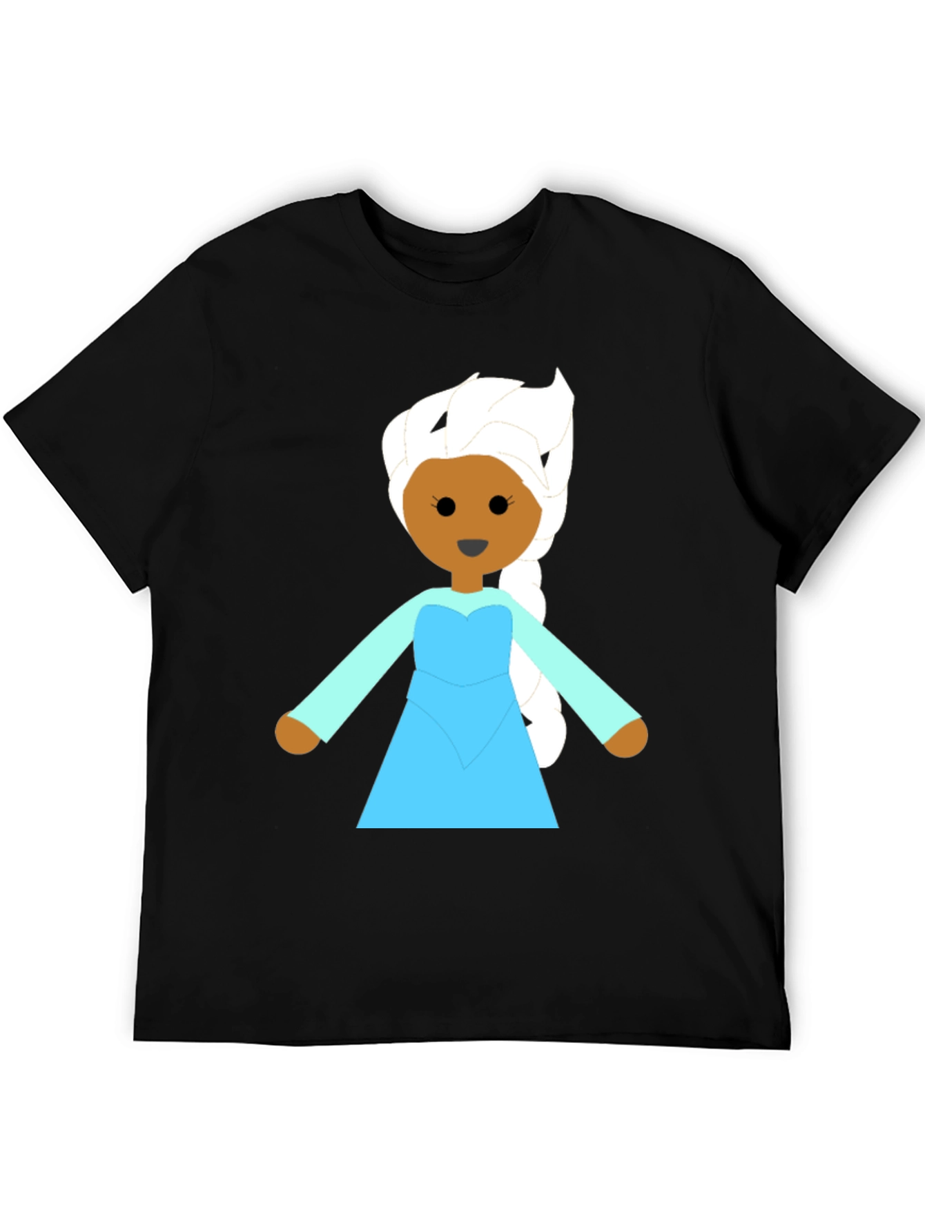 Elsa Graphic T-Shirt - Black Cotton Tee
