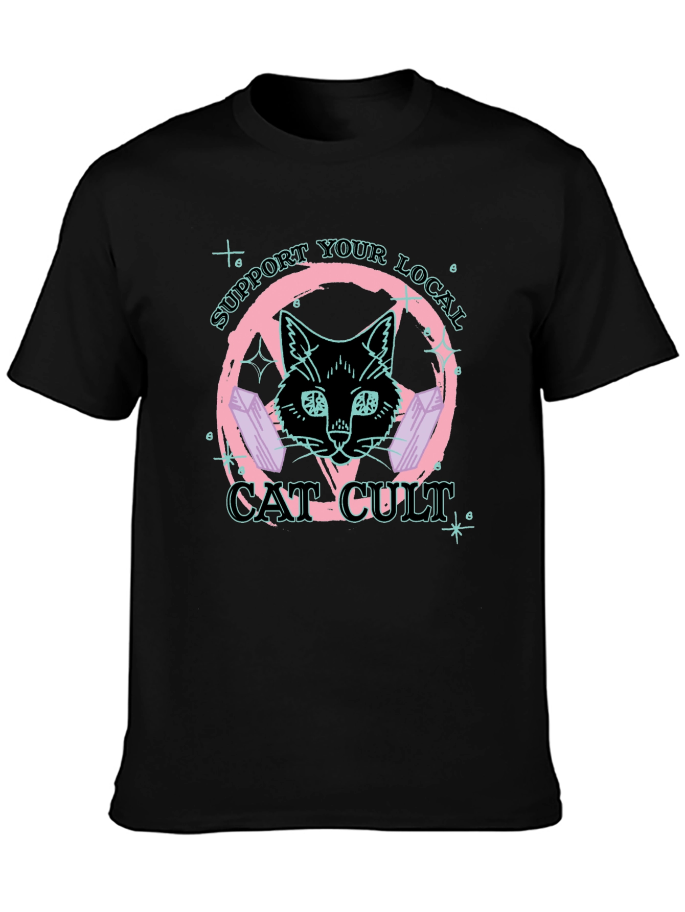 Support Your Local Cat Cult T-Shirt