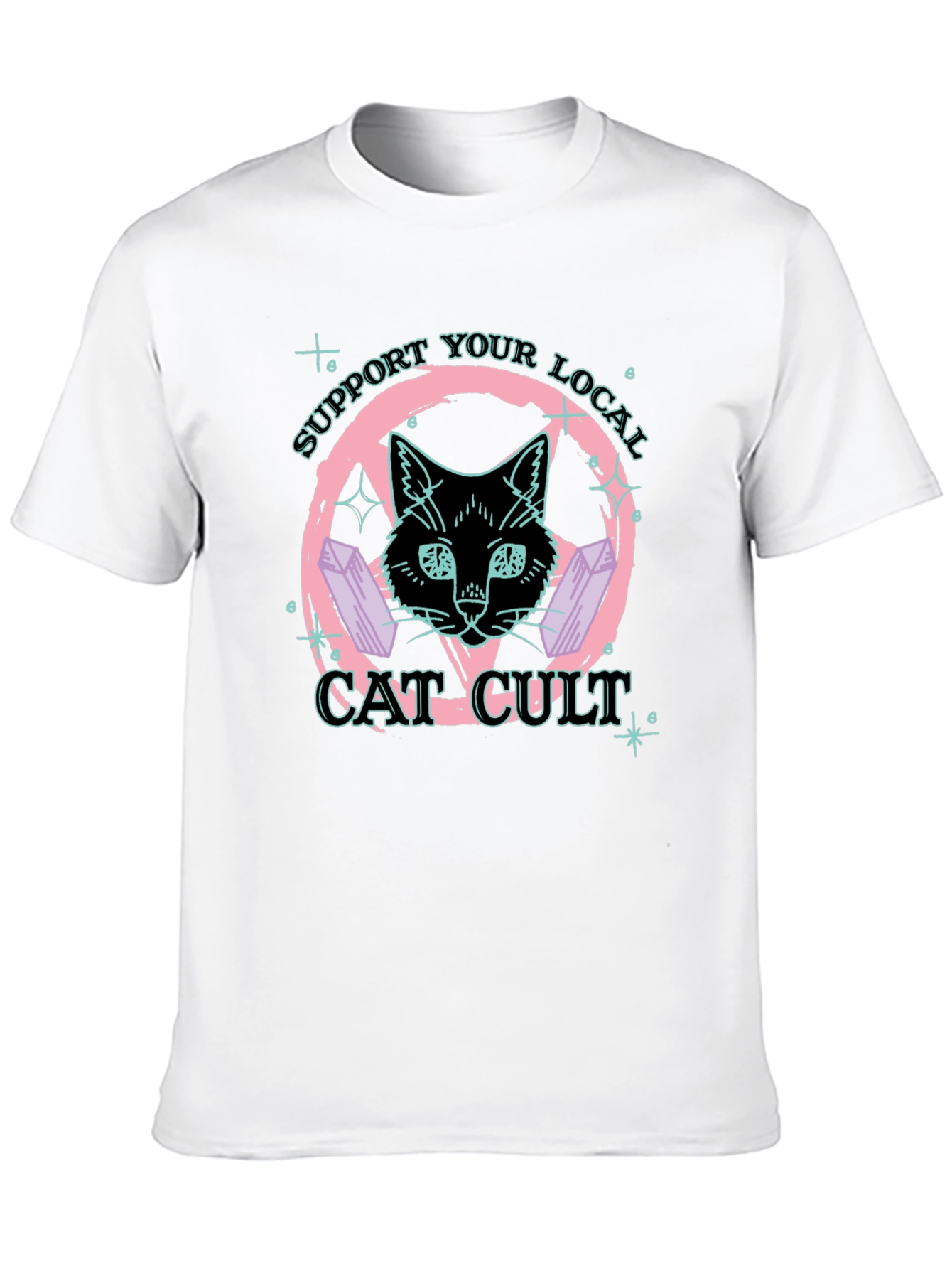 Support Your Local Cat Cult T-Shirt
