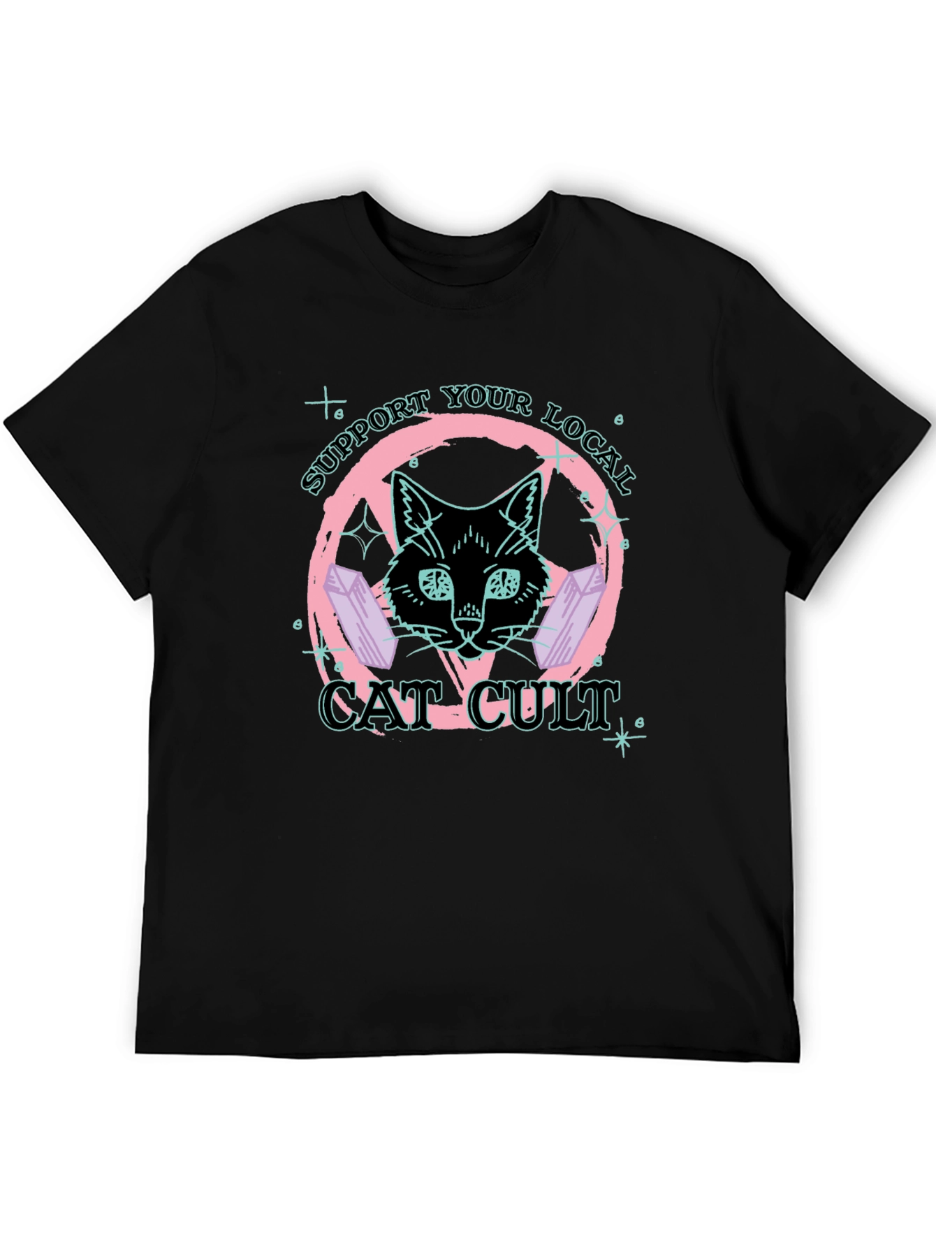 Support Your Local Cat Cult T-Shirt