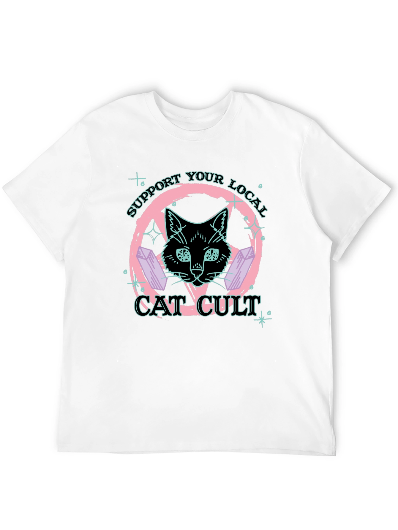 Support Your Local Cat Cult T-Shirt
