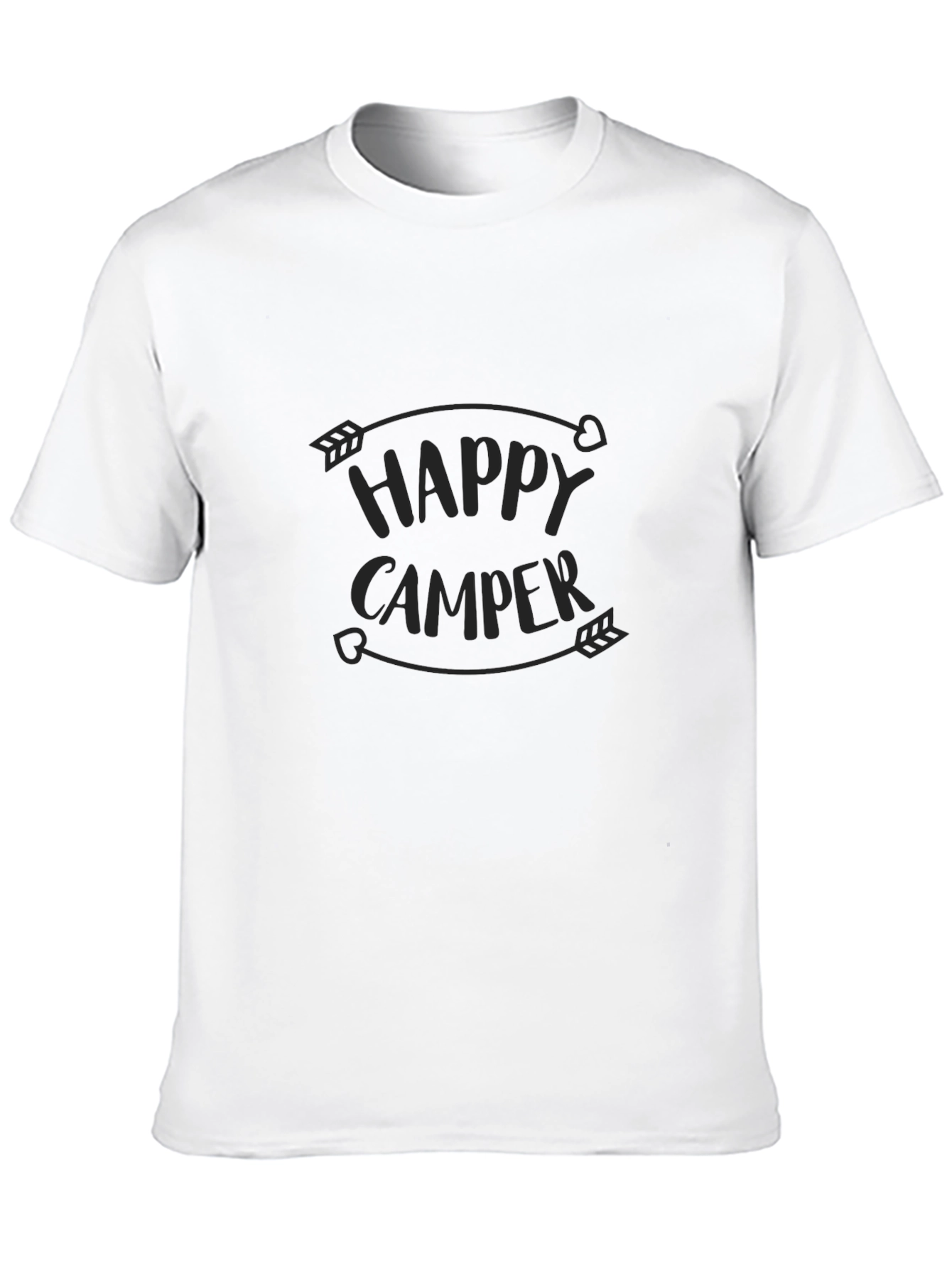 Happy Camper Graphic Tee - Black