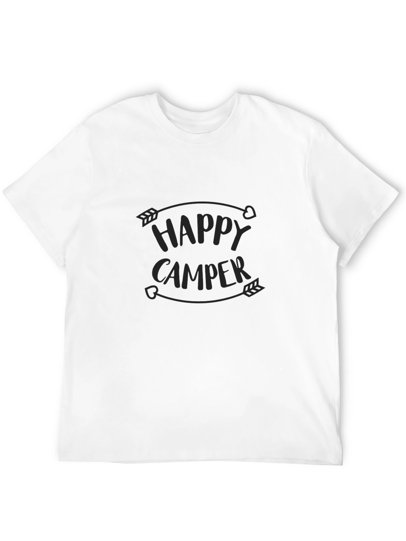 Happy Camper Graphic Tee - Black