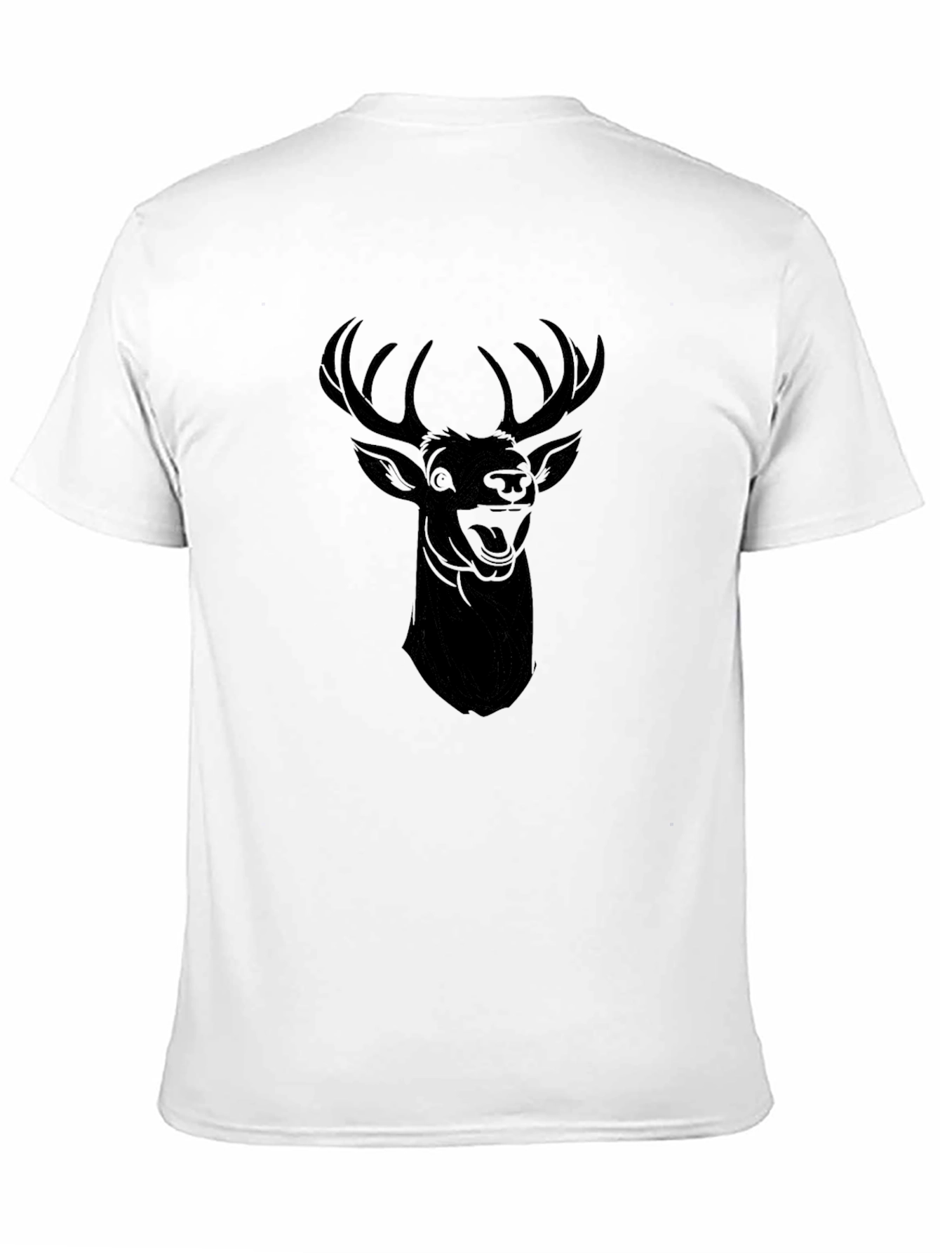 Black Deer Graphic Tee - Mens Casual Style