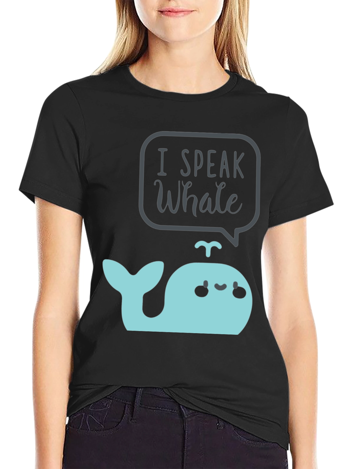 I Speak Whale T-Shirt Cute Cartoon Marine Life