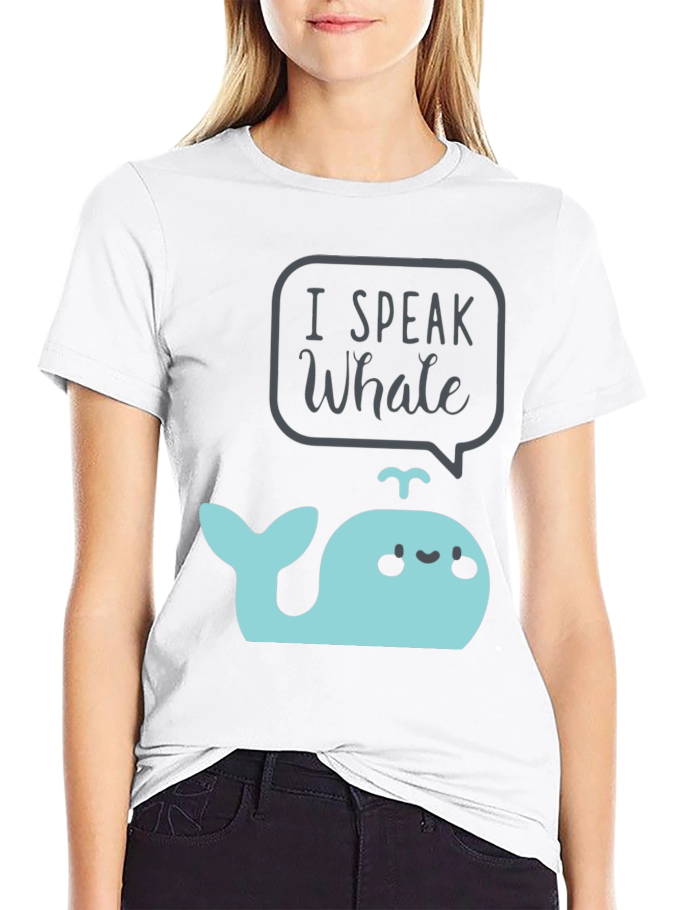 I Speak Whale T-Shirt Cute Cartoon Marine Life