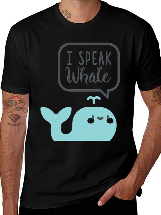 I Speak Whale T-Shirt Cute Cartoon Marine Life