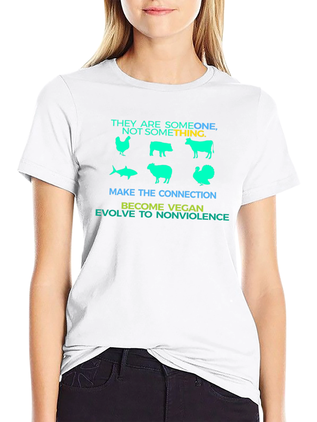 Vegan Message Graphic T-Shirt