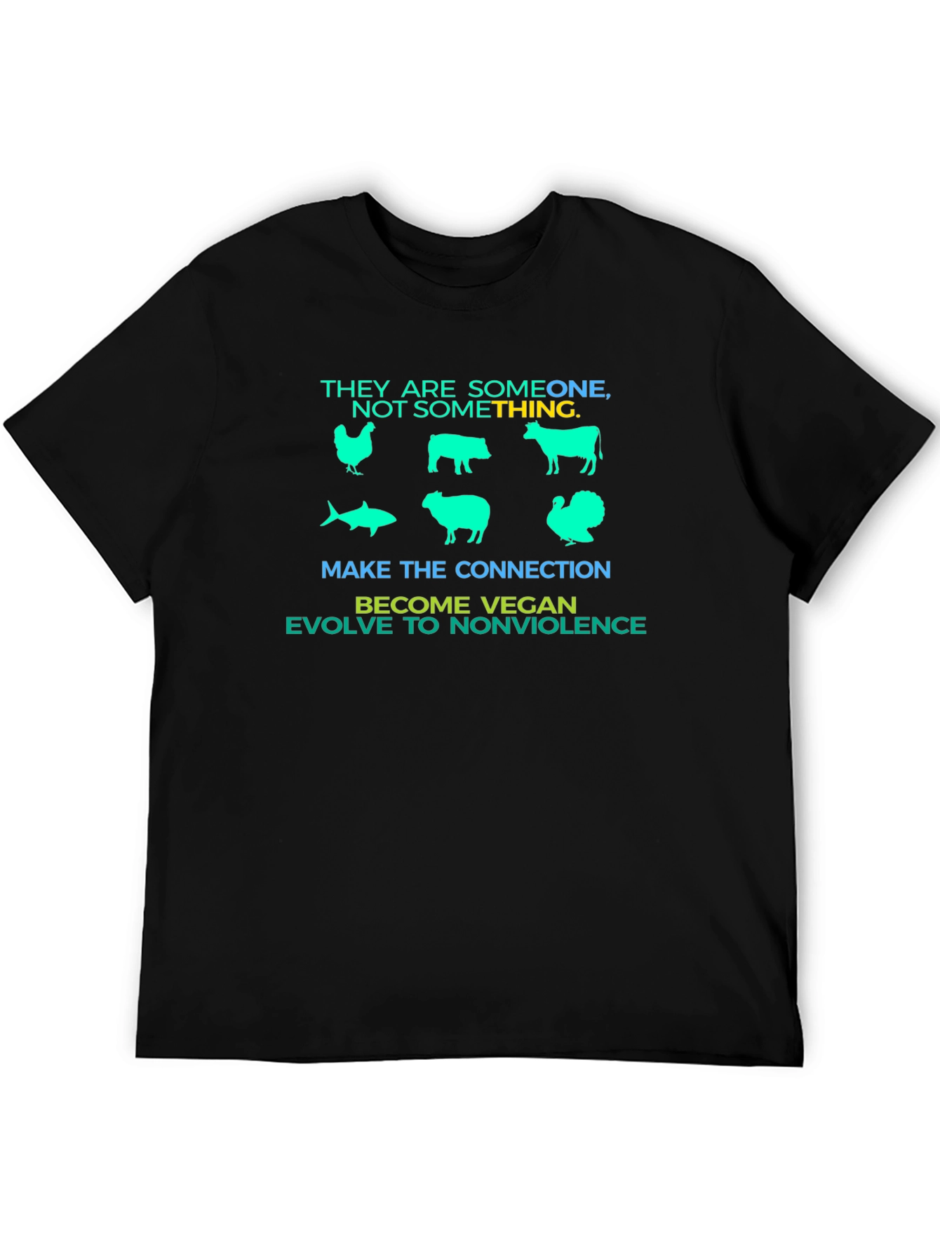 Vegan Message Graphic T-Shirt