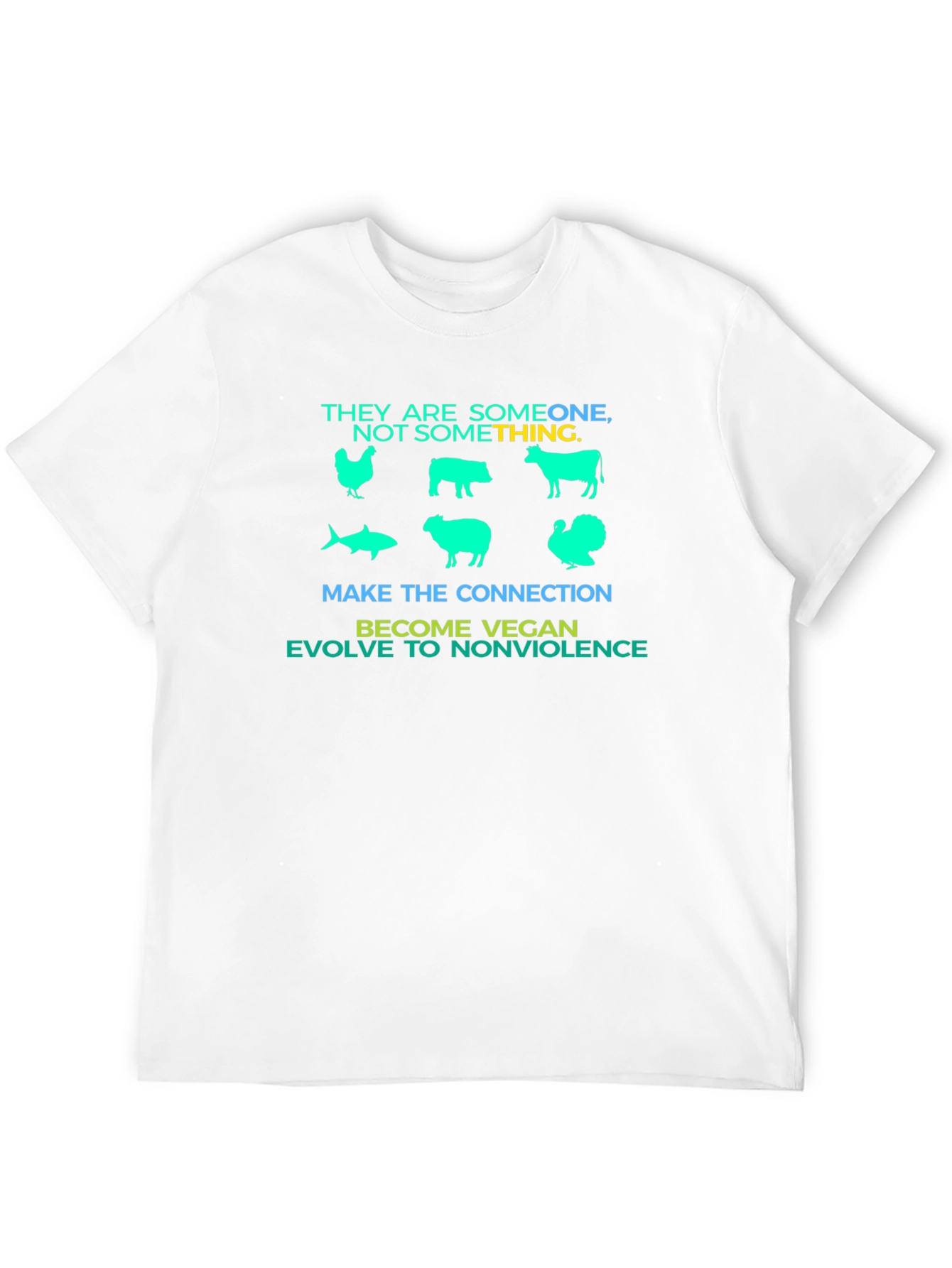 Vegan Message Graphic T-Shirt