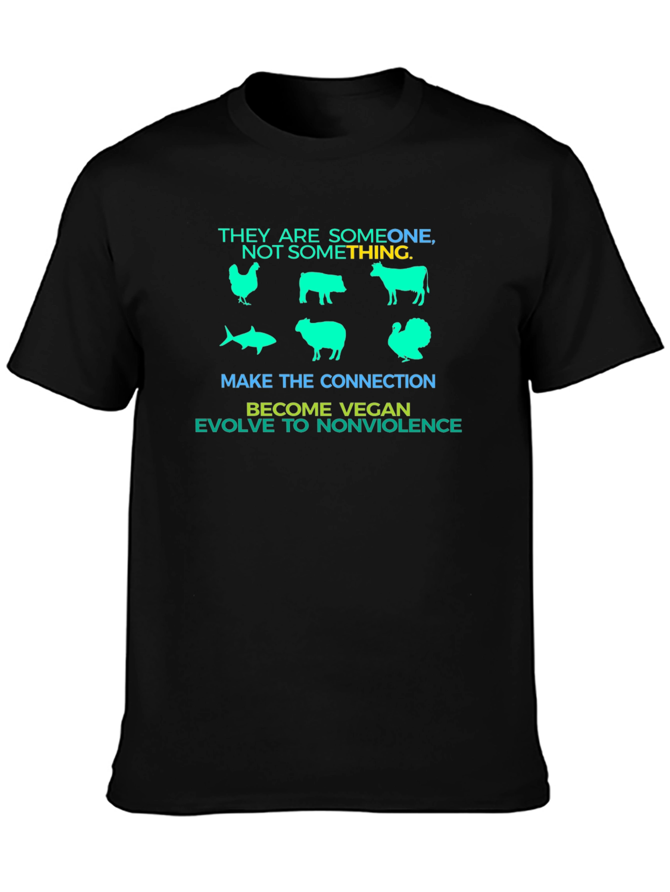 Vegan Message Graphic T-Shirt