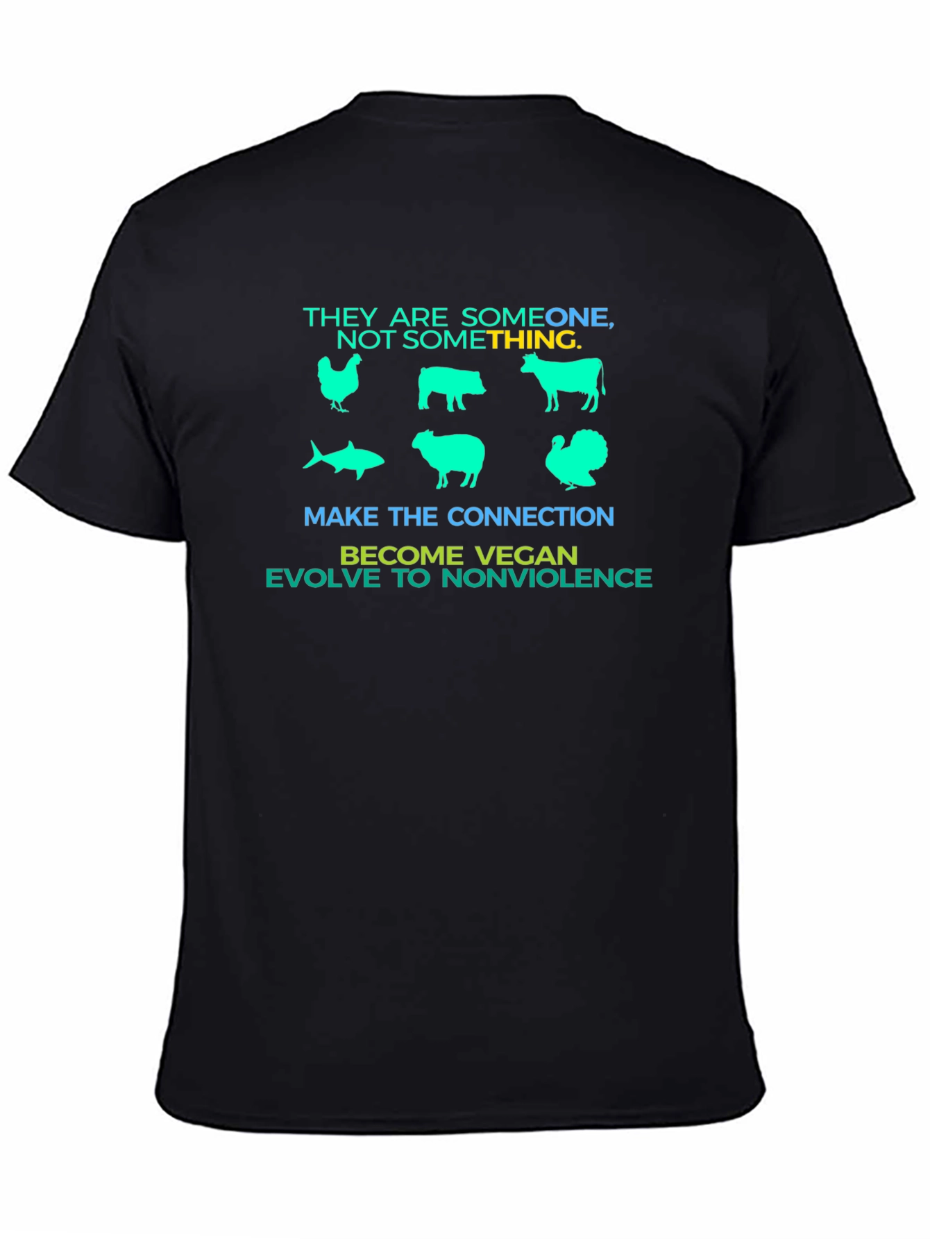 Vegan Message Graphic T-Shirt