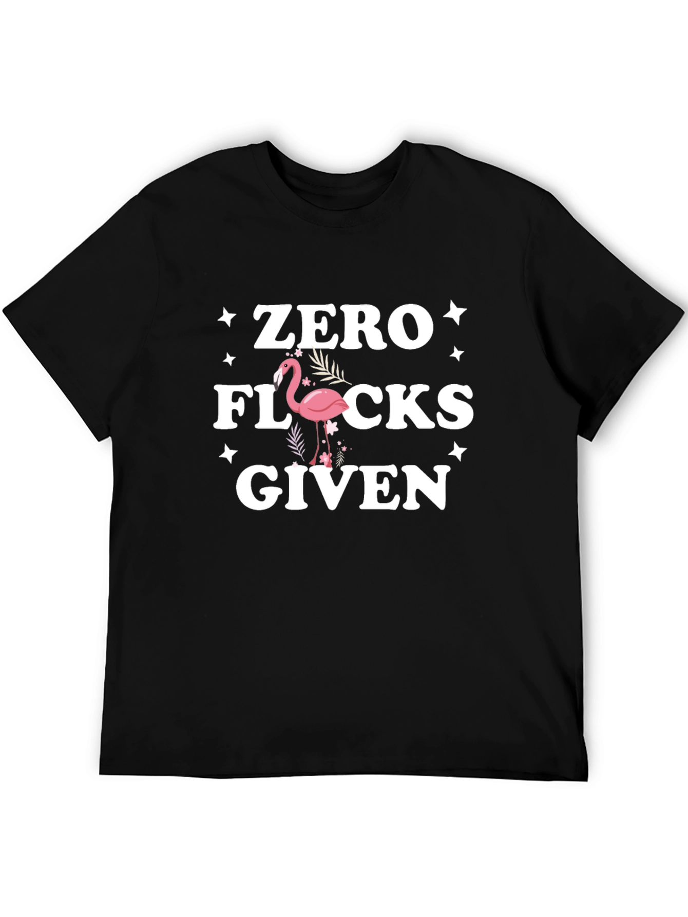 Zero Flocks Given Flamingo Graphic Tee