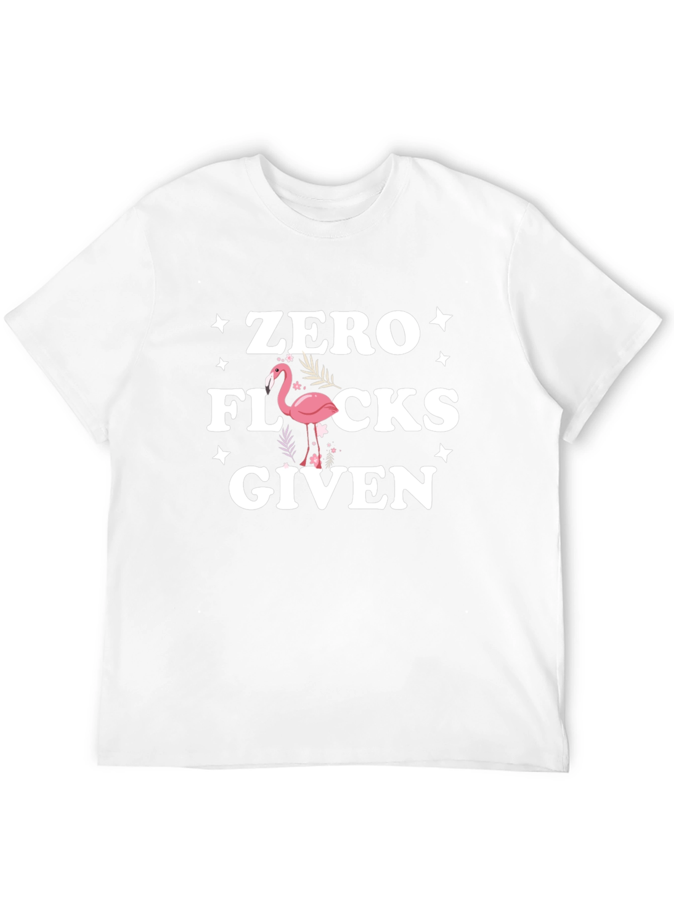 Zero Flocks Given Flamingo Graphic Tee