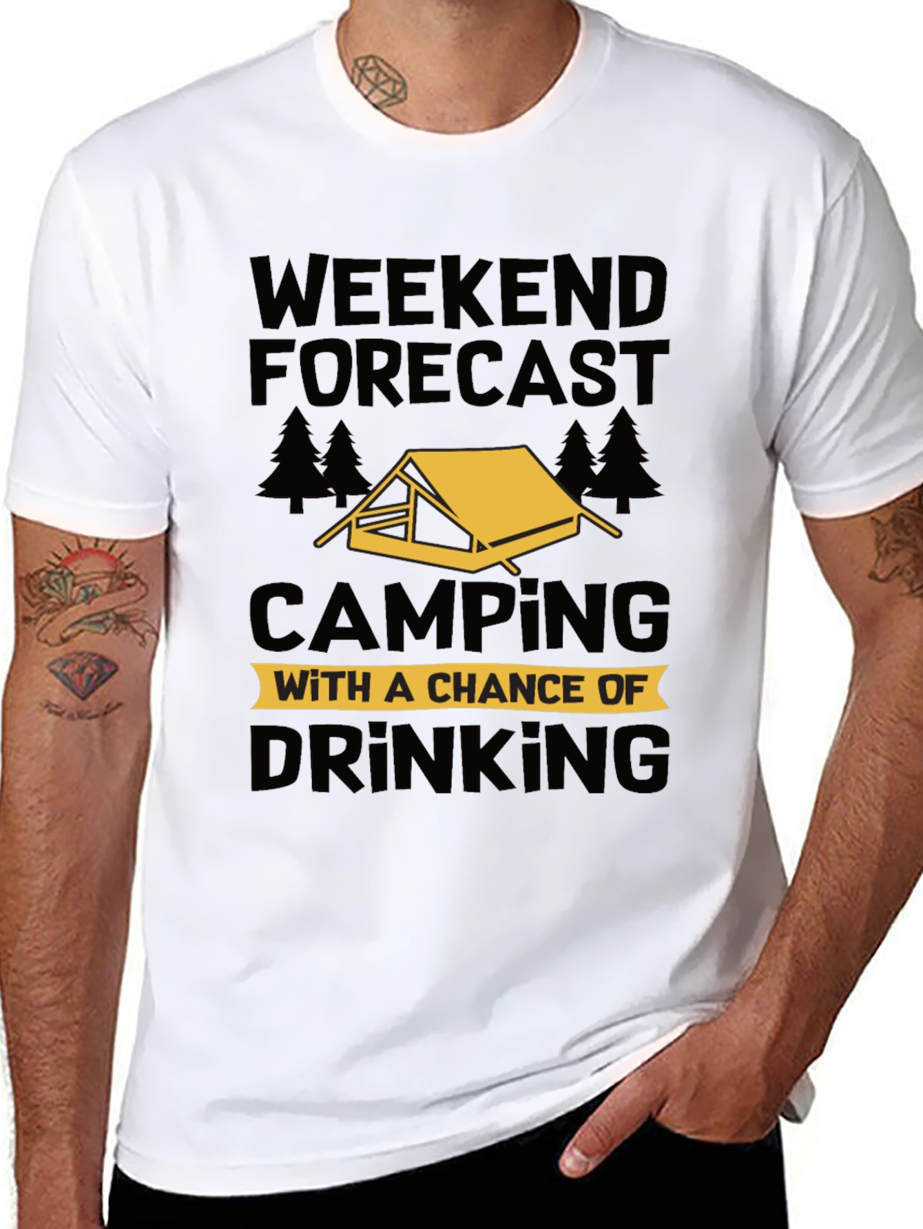 Weekend Camping & Drinking T-Shirt