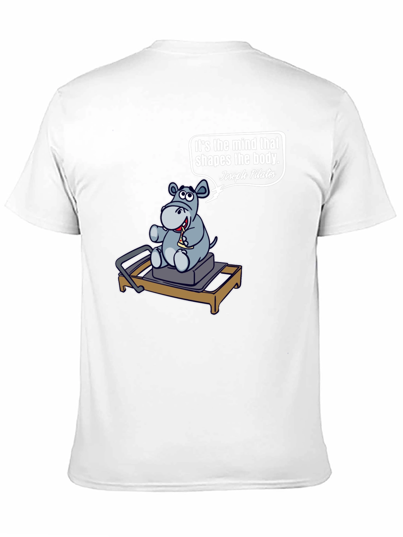 Pilates Hippo T-Shirt - Mind Shapes Body
