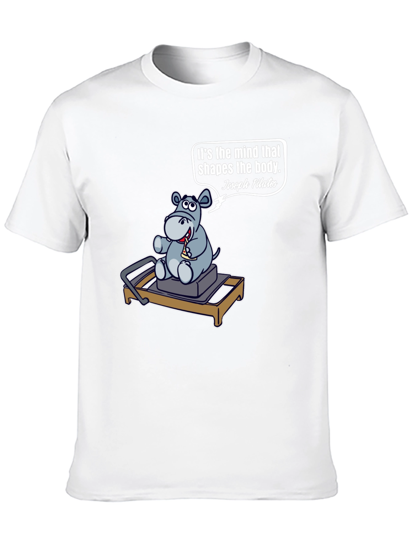 Pilates Hippo T-Shirt - Mind Shapes Body