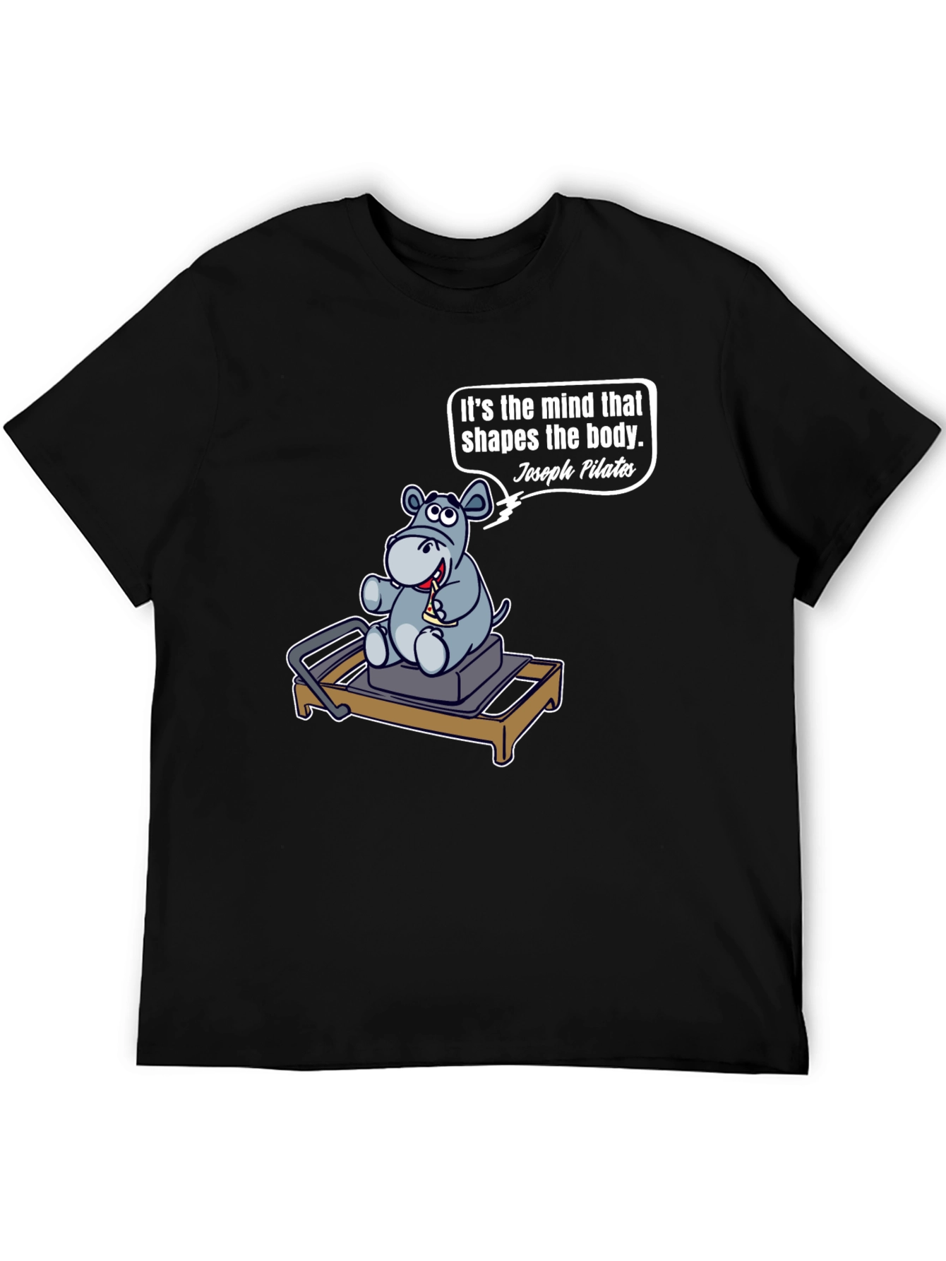Pilates Hippo T-Shirt - Mind Shapes Body