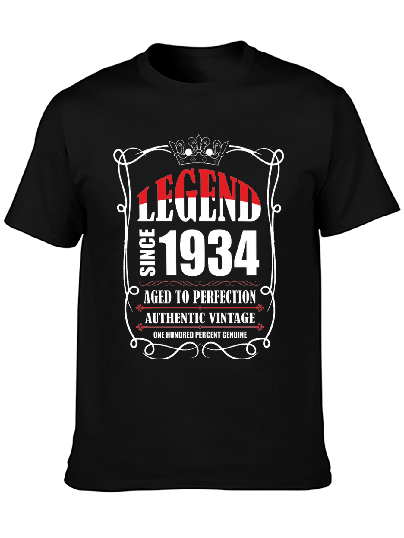 Legend Since 1934 Black Graphic Tee