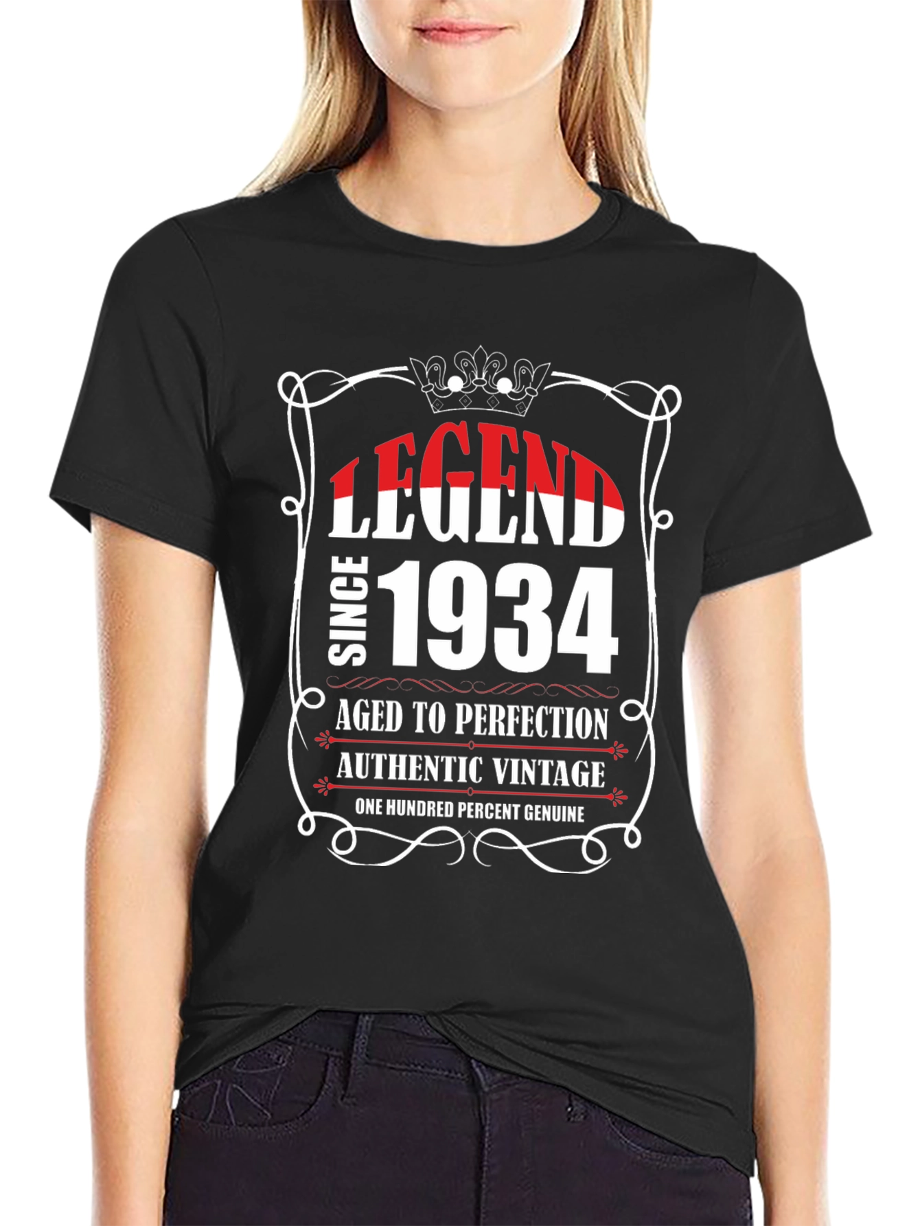 Legend Since 1934 Black Graphic Tee