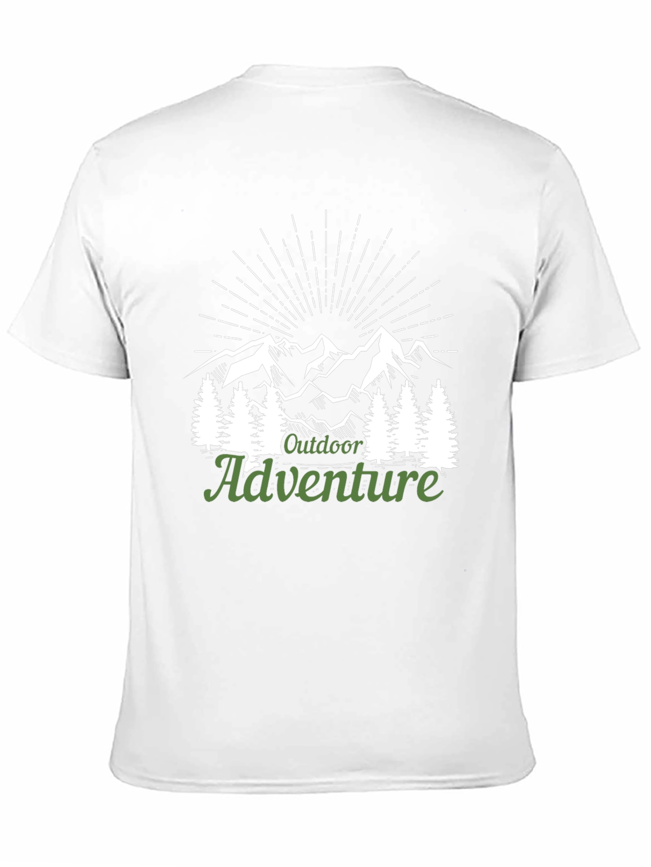 Outdoor Adventure Graphic Tee - Mountain Scene Shirt