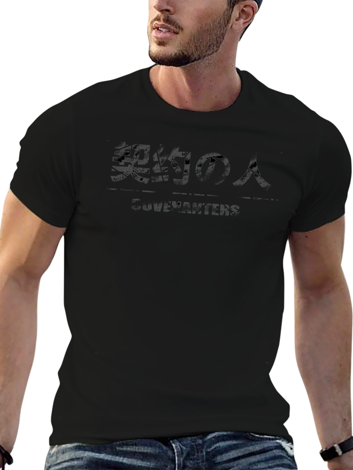 Chainsaw Man Anime Black T-Shirt