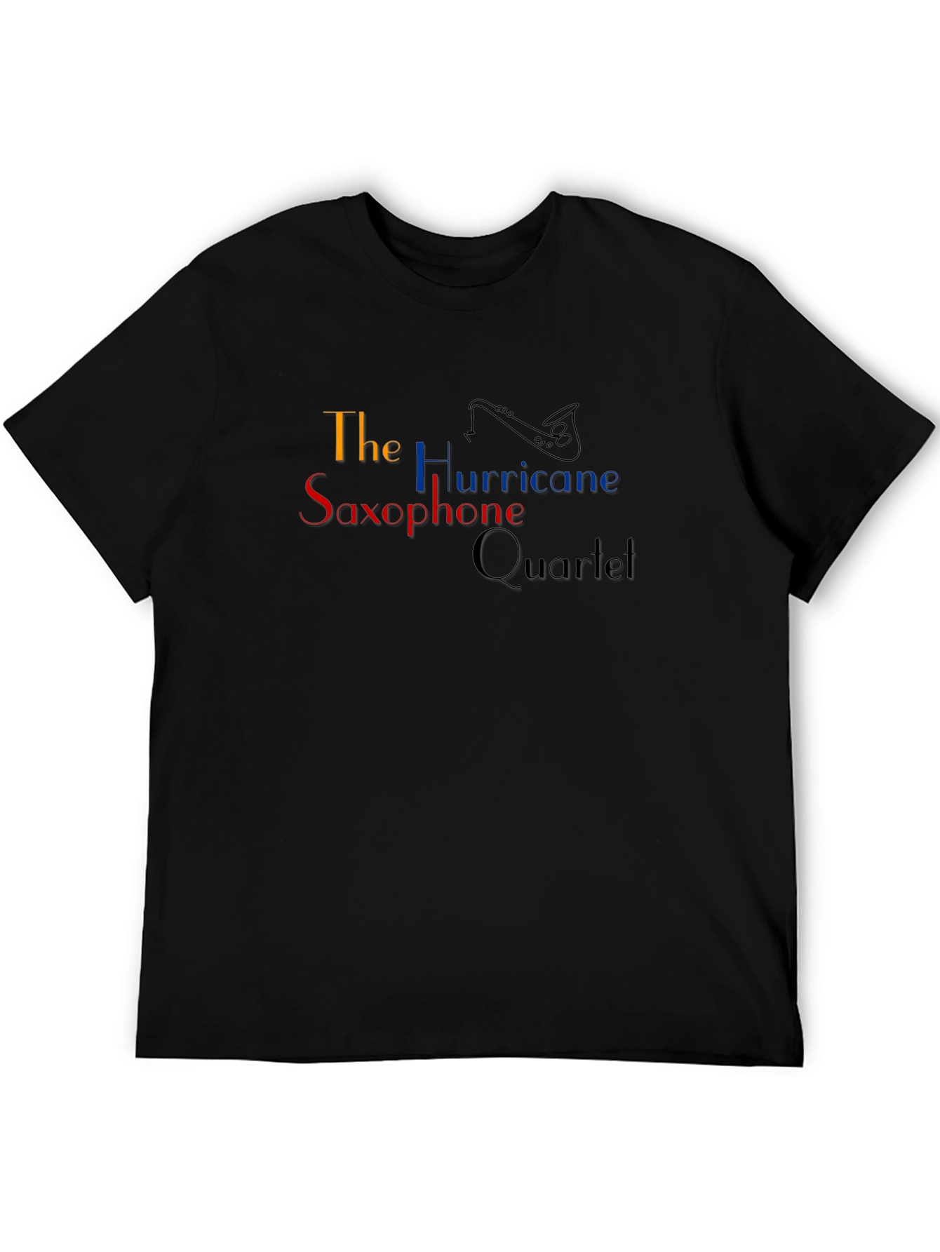 The Hurricane Saxophone Quartet Black T-Shirt