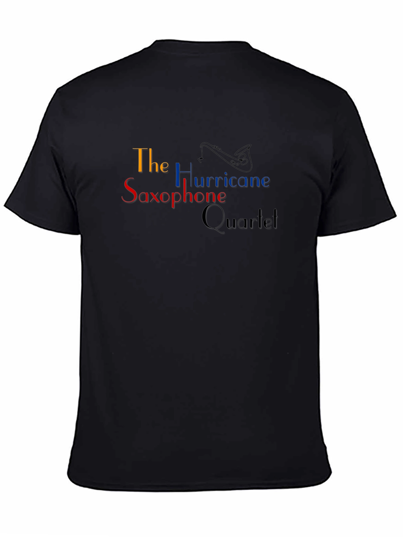 The Hurricane Saxophone Quartet Black T-Shirt