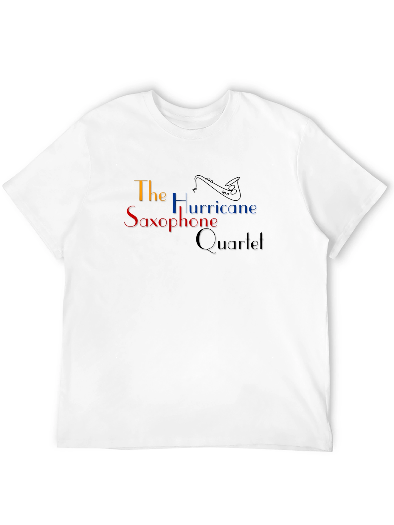 The Hurricane Saxophone Quartet Black T-Shirt