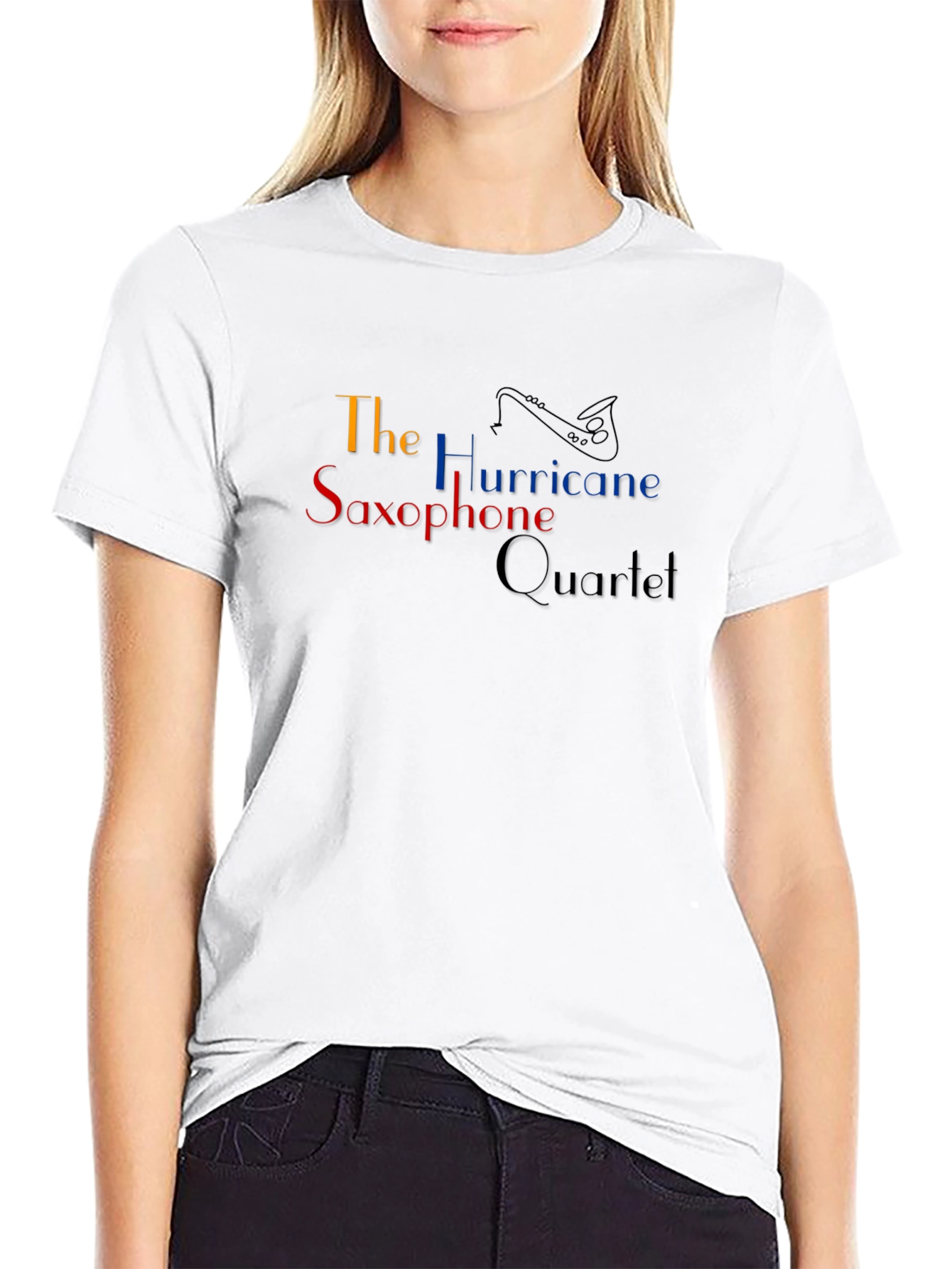 The Hurricane Saxophone Quartet Black T-Shirt