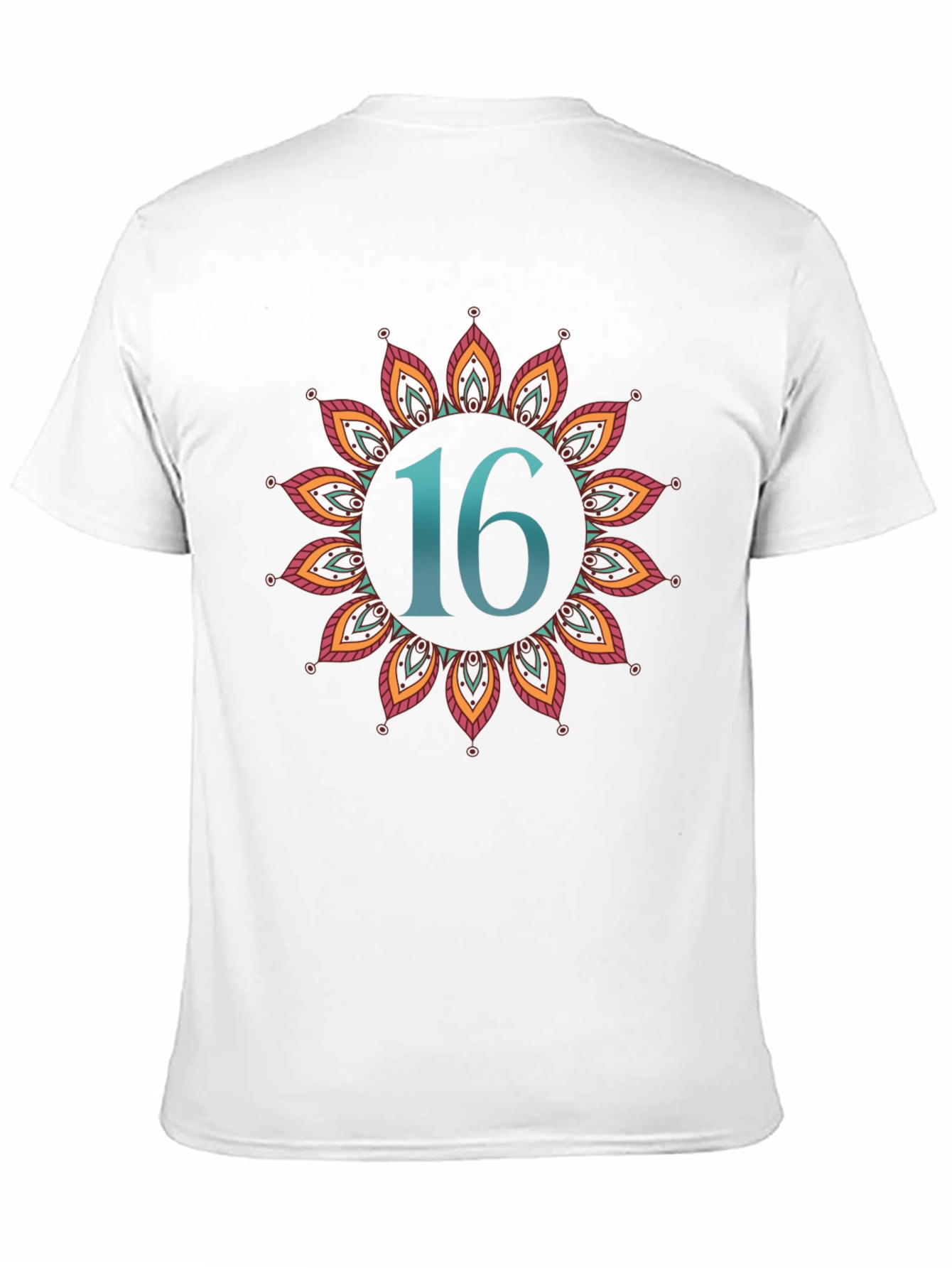 Sweet Sixteen Mandala Black T-Shirt