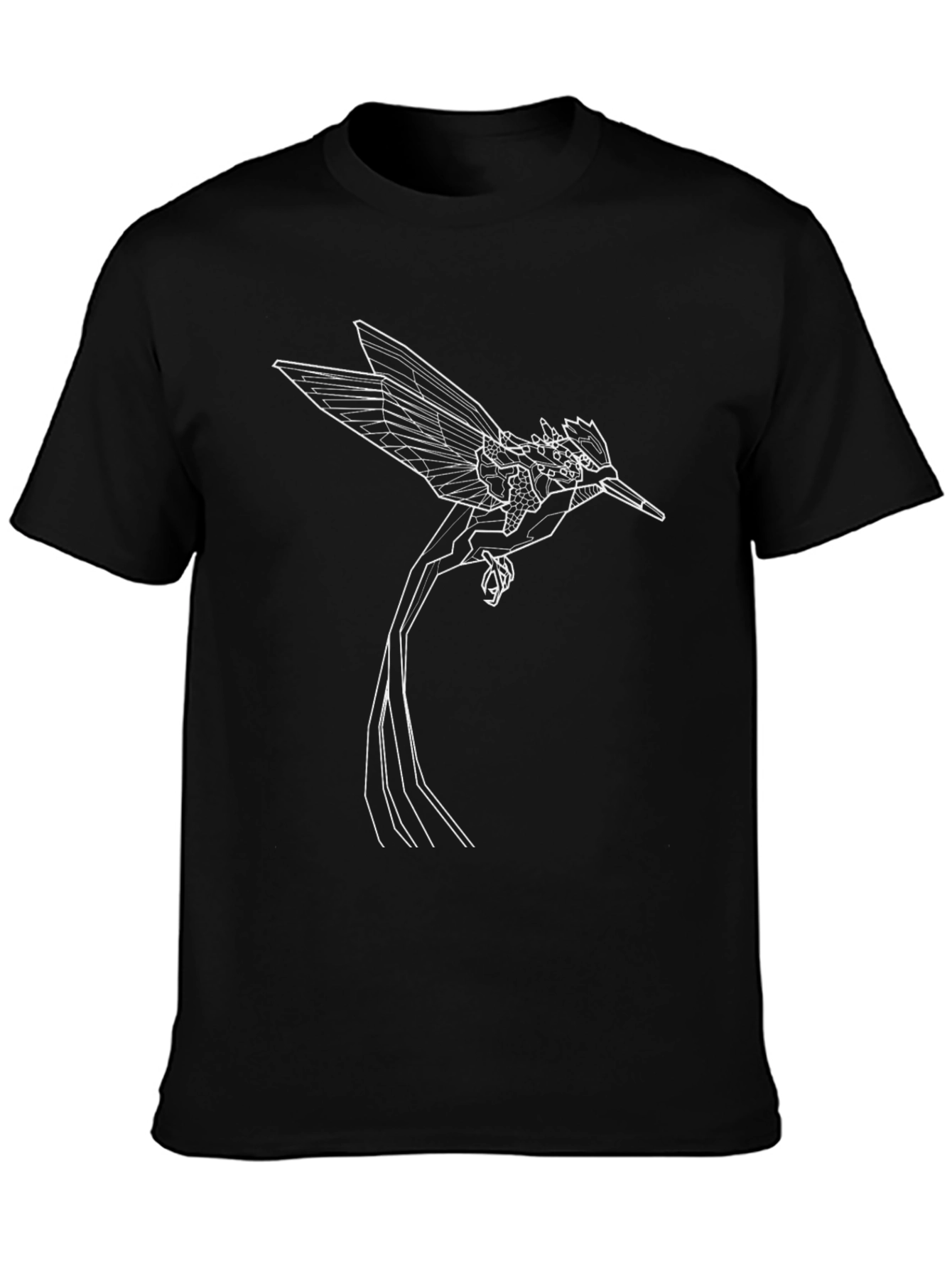 Geometric Hummingbird Graphic Tee