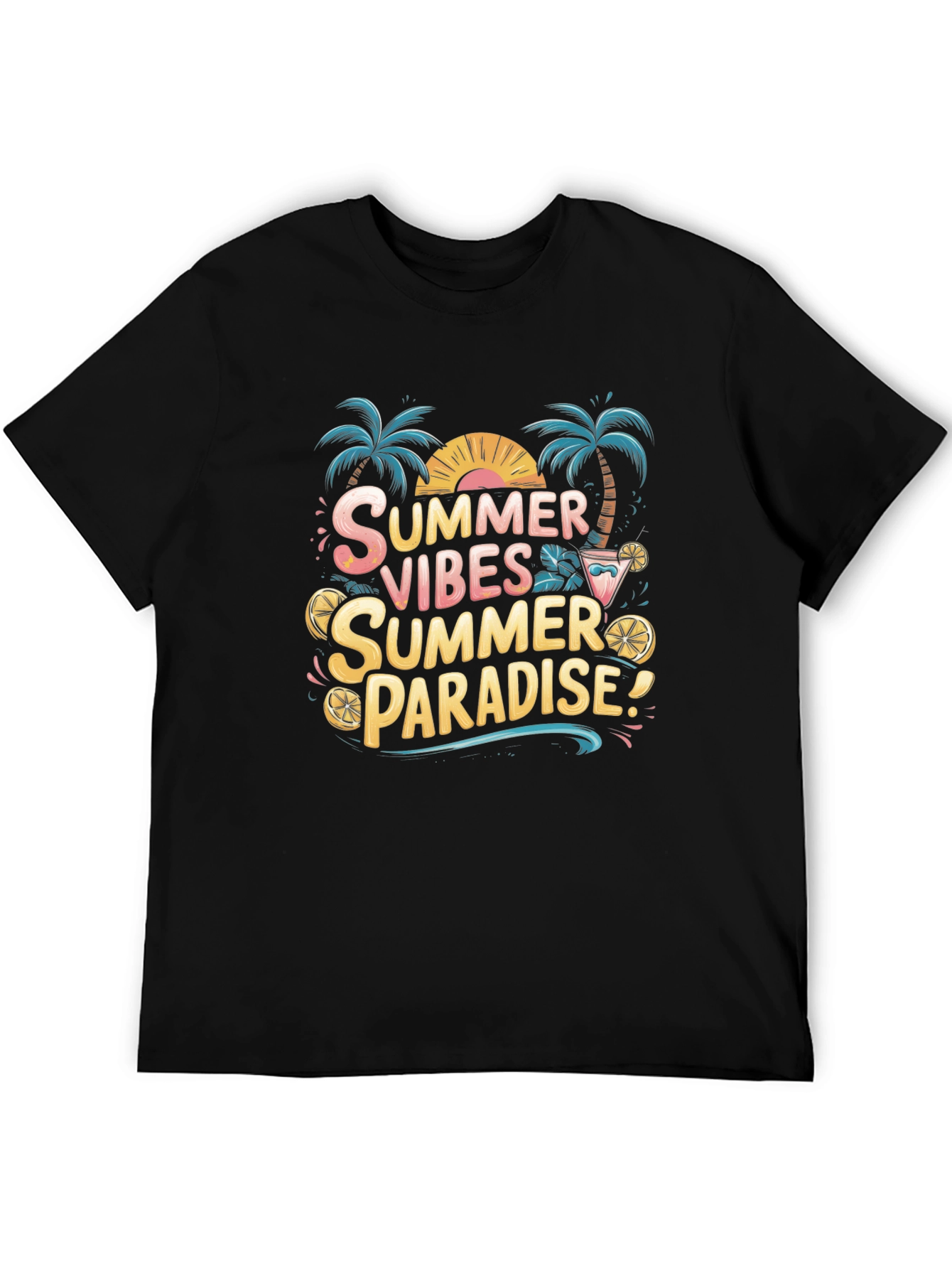 Summer Vibes Paradise Graphic Tee