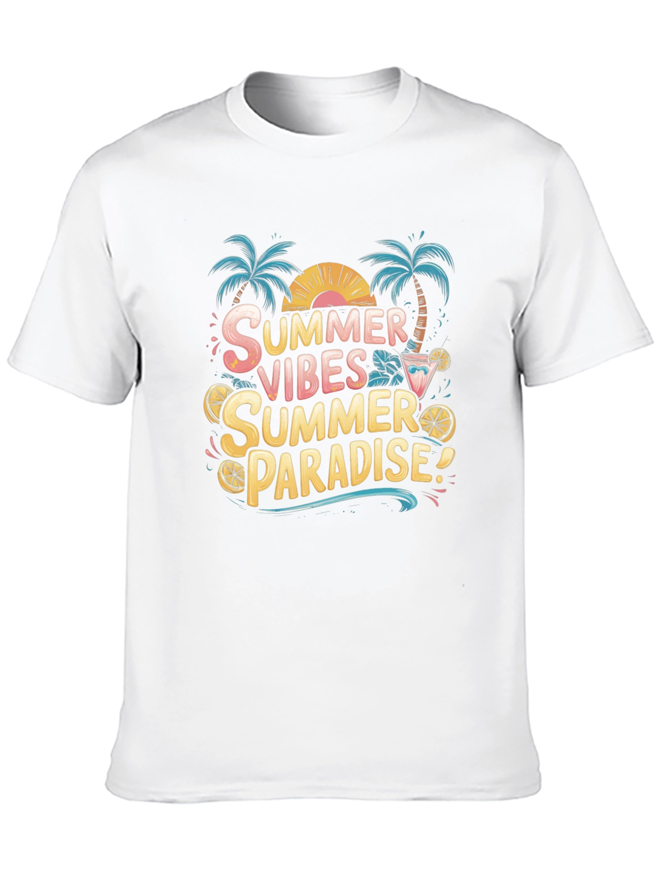 Summer Vibes Paradise Graphic Tee