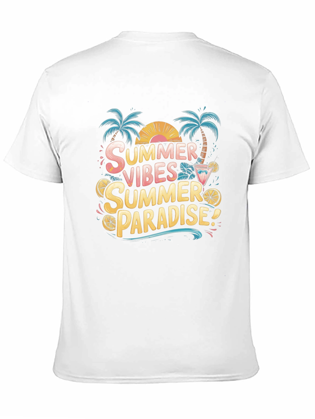 Summer Vibes Paradise Graphic Tee