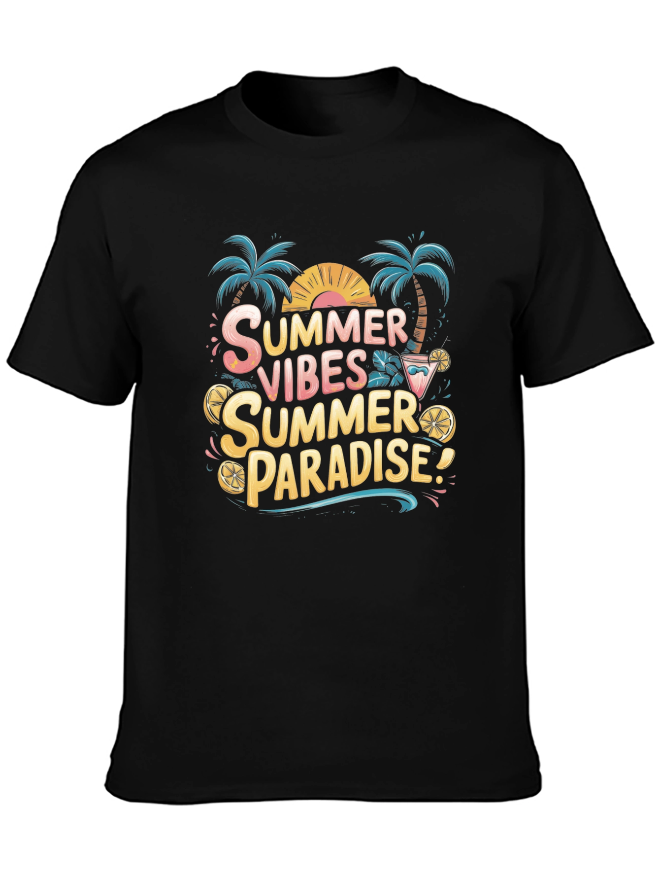Summer Vibes Paradise Graphic Tee