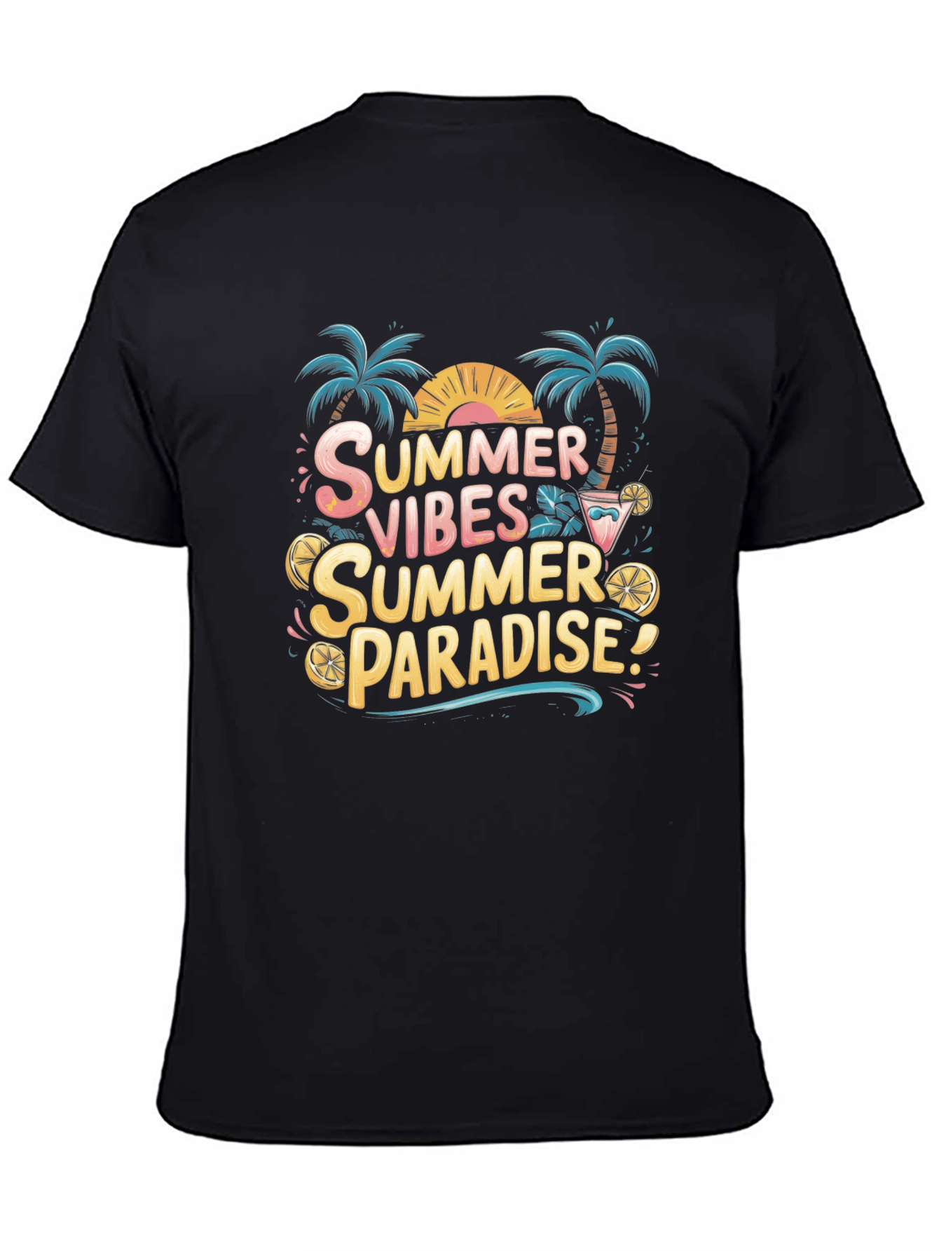 Summer Vibes Paradise Graphic Tee