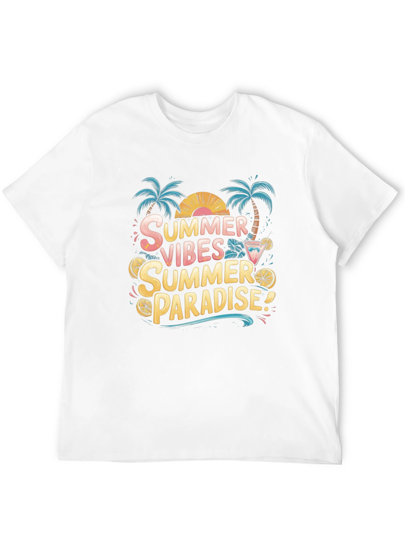 Summer Vibes Paradise Graphic Tee