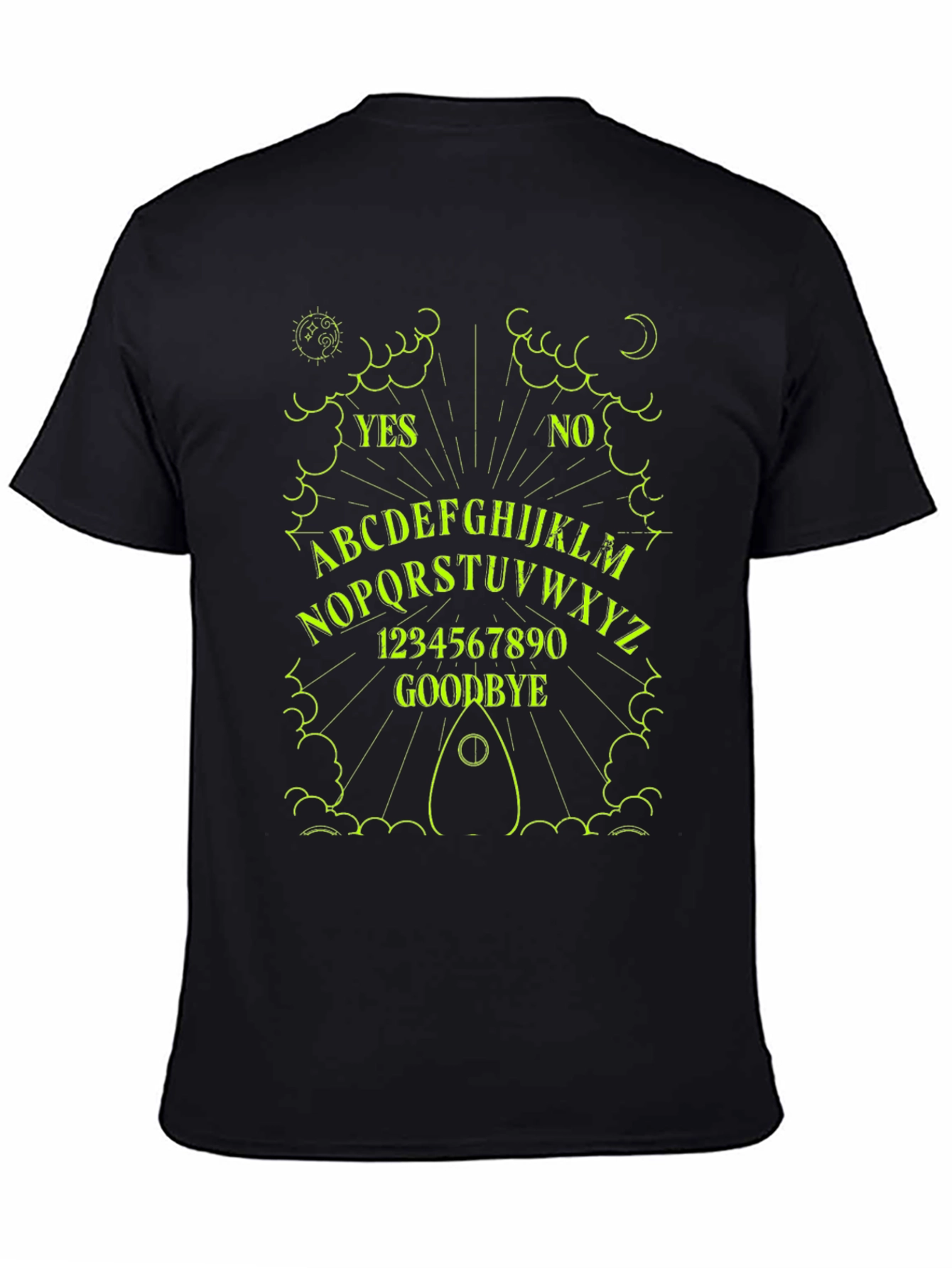 Mystic Ouija Board Graphic Tee - Black