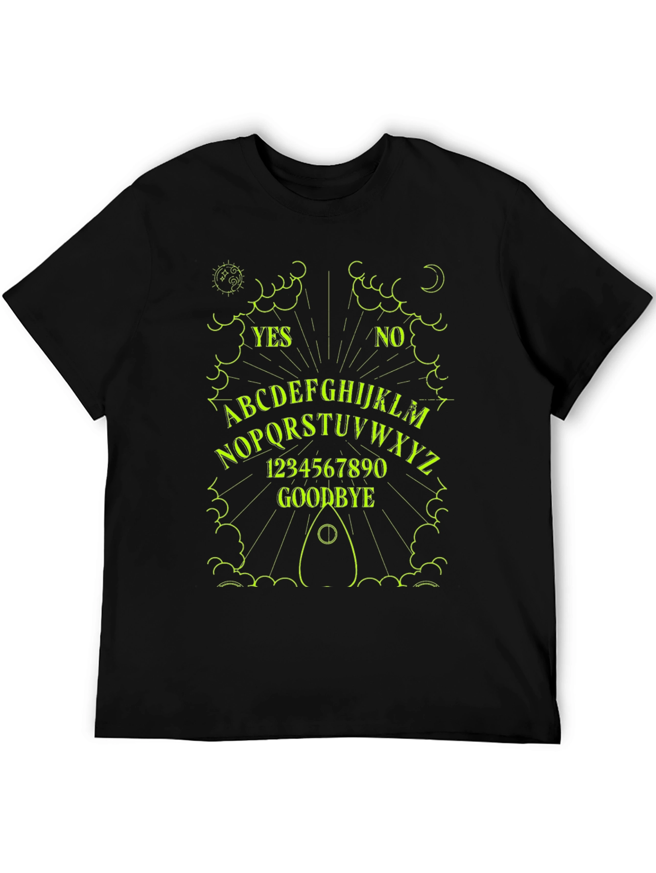 Mystic Ouija Board Graphic Tee - Black