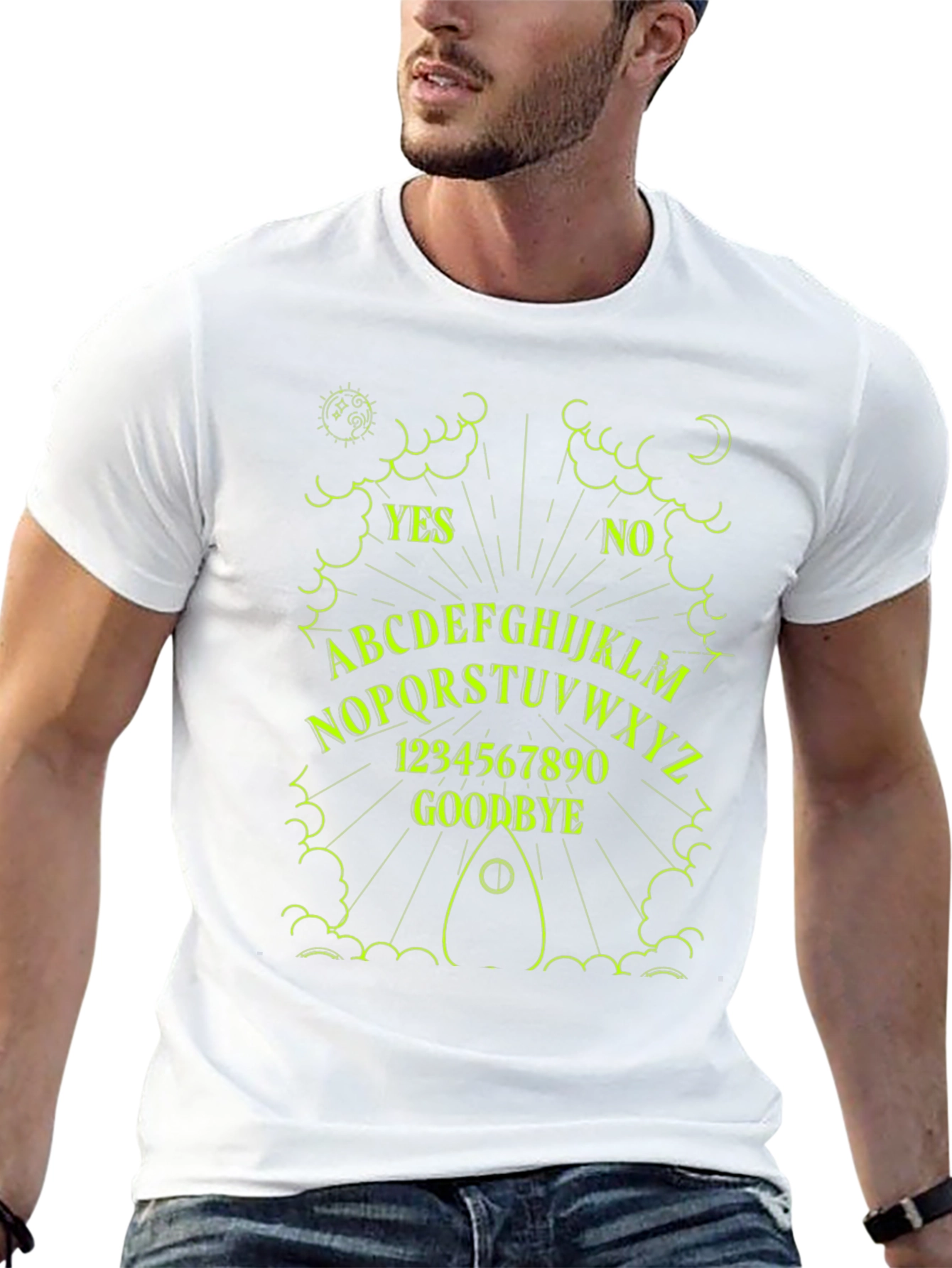 Mystic Ouija Board Graphic Tee - Black